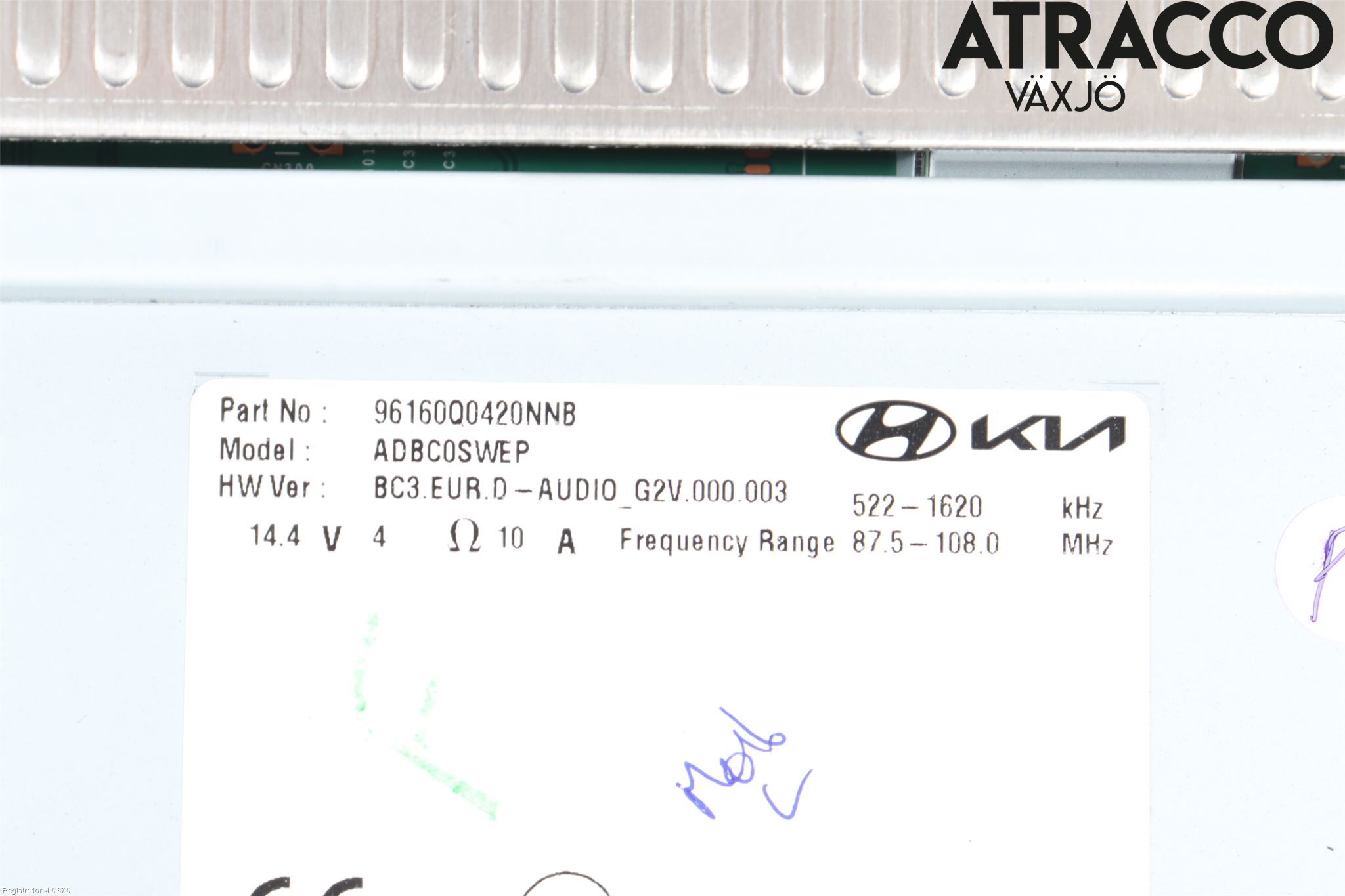 Hyundai BAYON BC3 21- Cd Radio - Multimediapanel