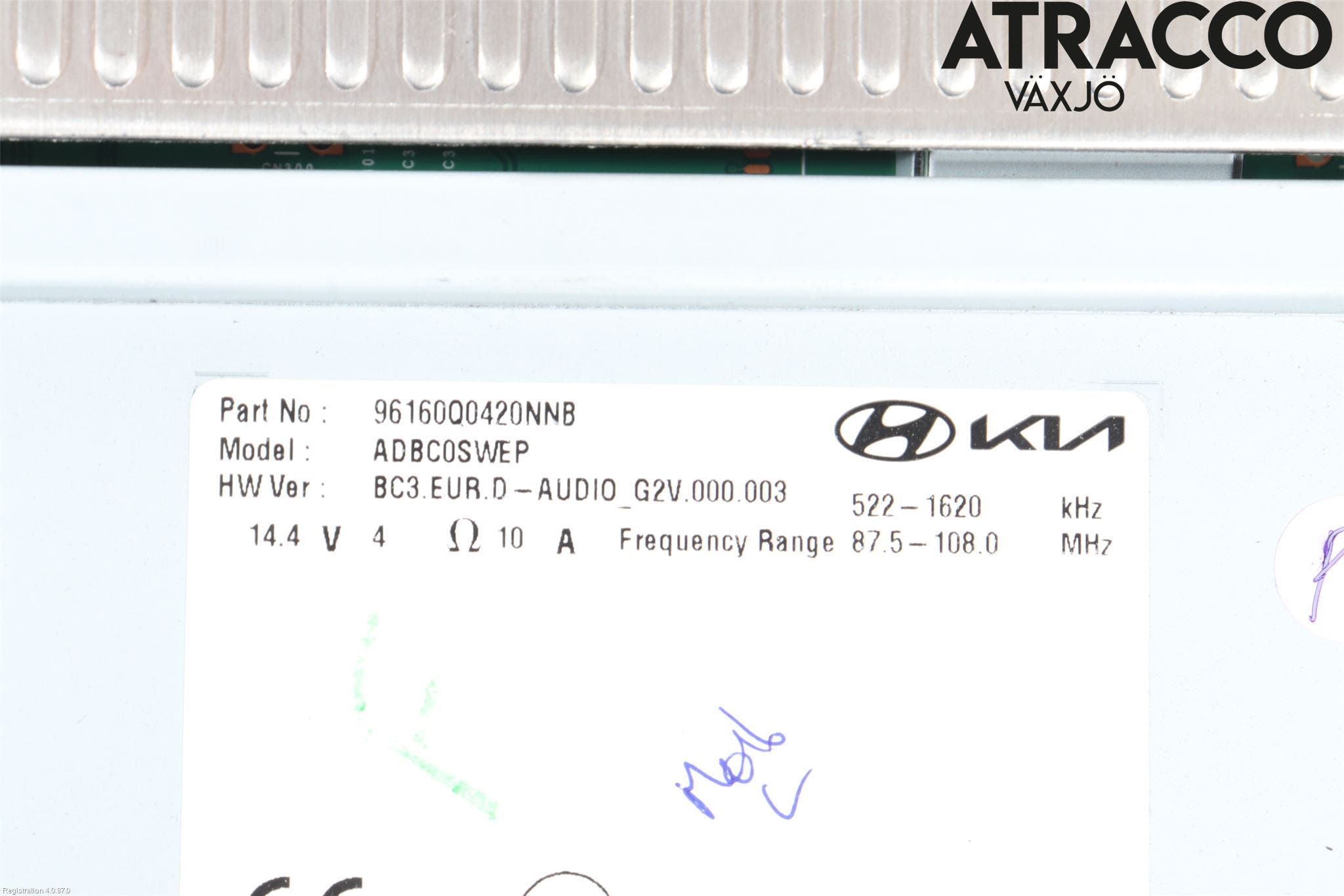 Hyundai BAYON BC3 21- Cd Radio - Multimediapanel