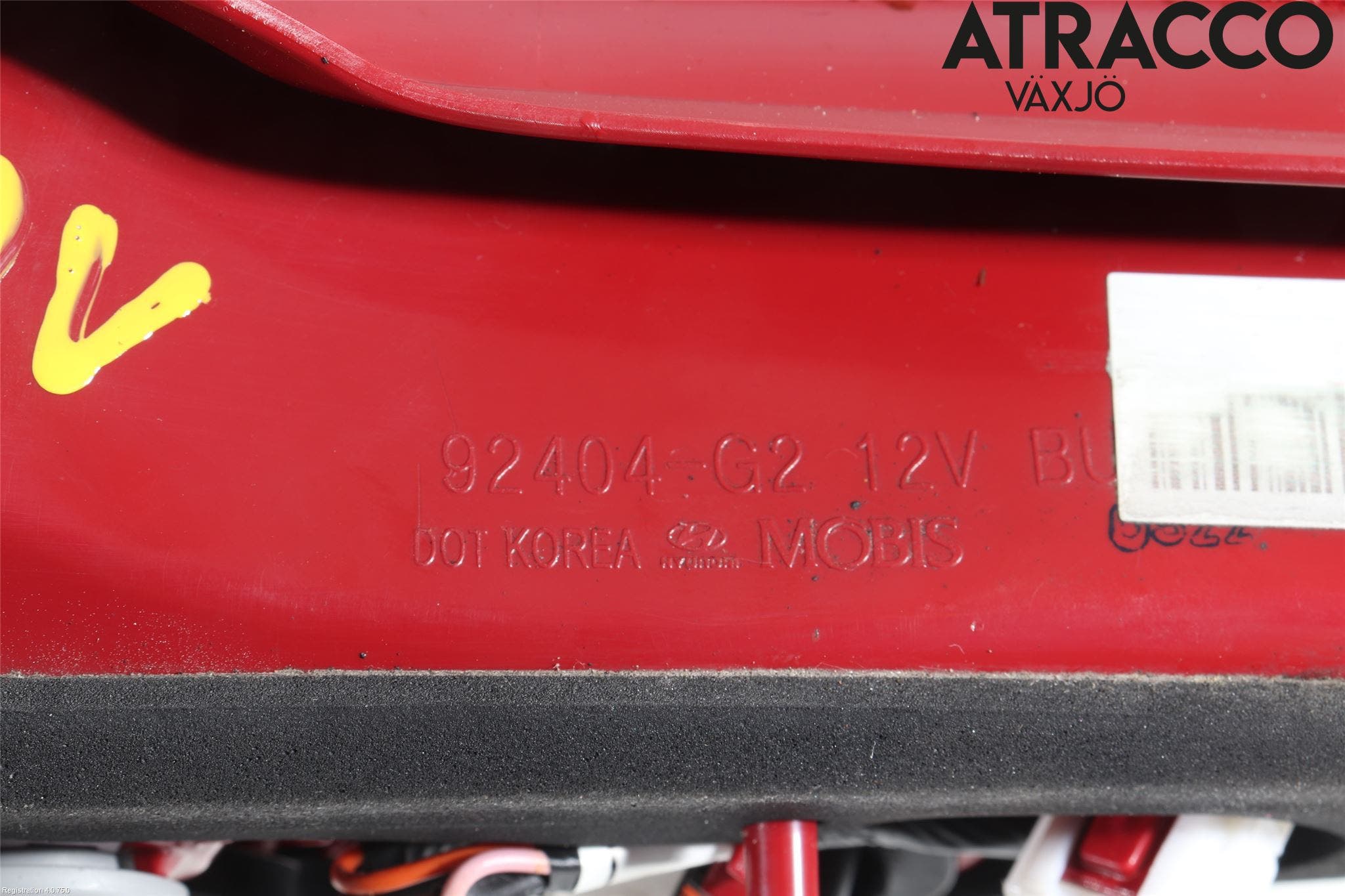 Hyundai IONIQ AE 17-22 Bakljus Lucka Hö