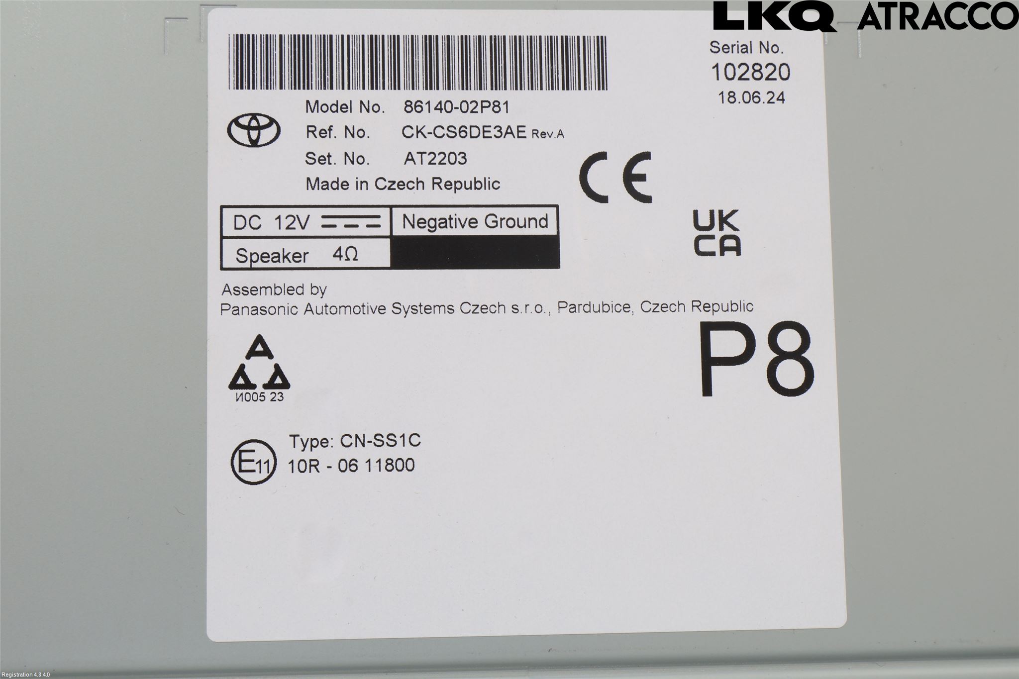Toyota COROLLA 19- Cd Radio - Multimediapanel