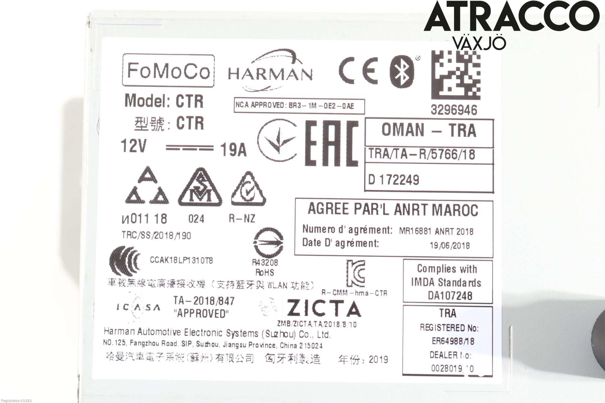 Ford FIESTA (VII) 18-23 Cd Radio - Multimediapanel