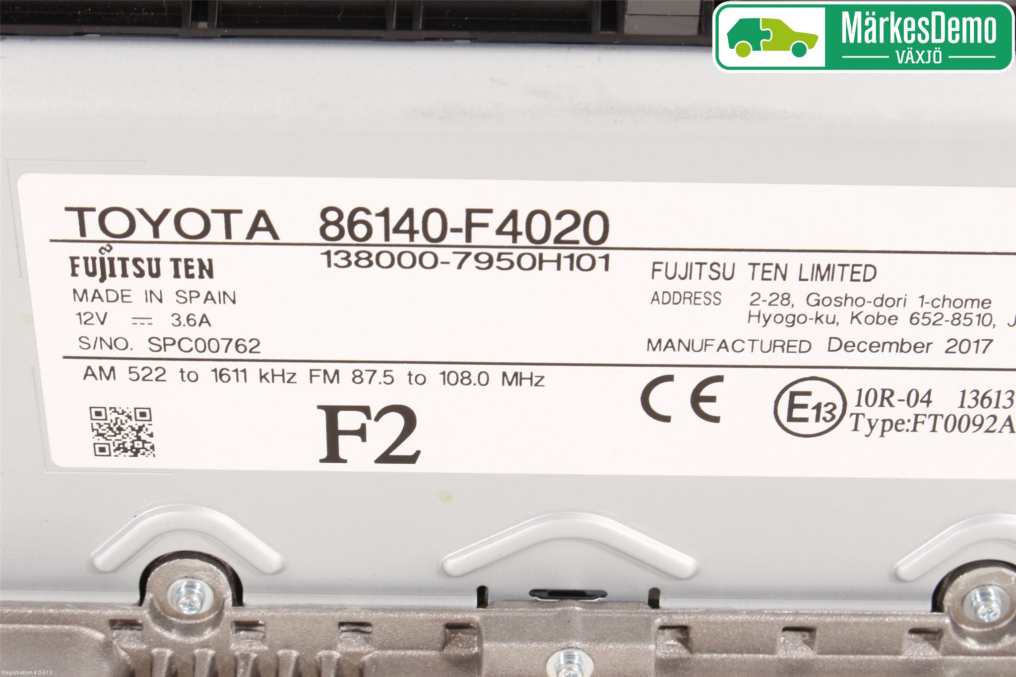 Toyota C-HR 16-23 Cd Radio - Multimediapanel