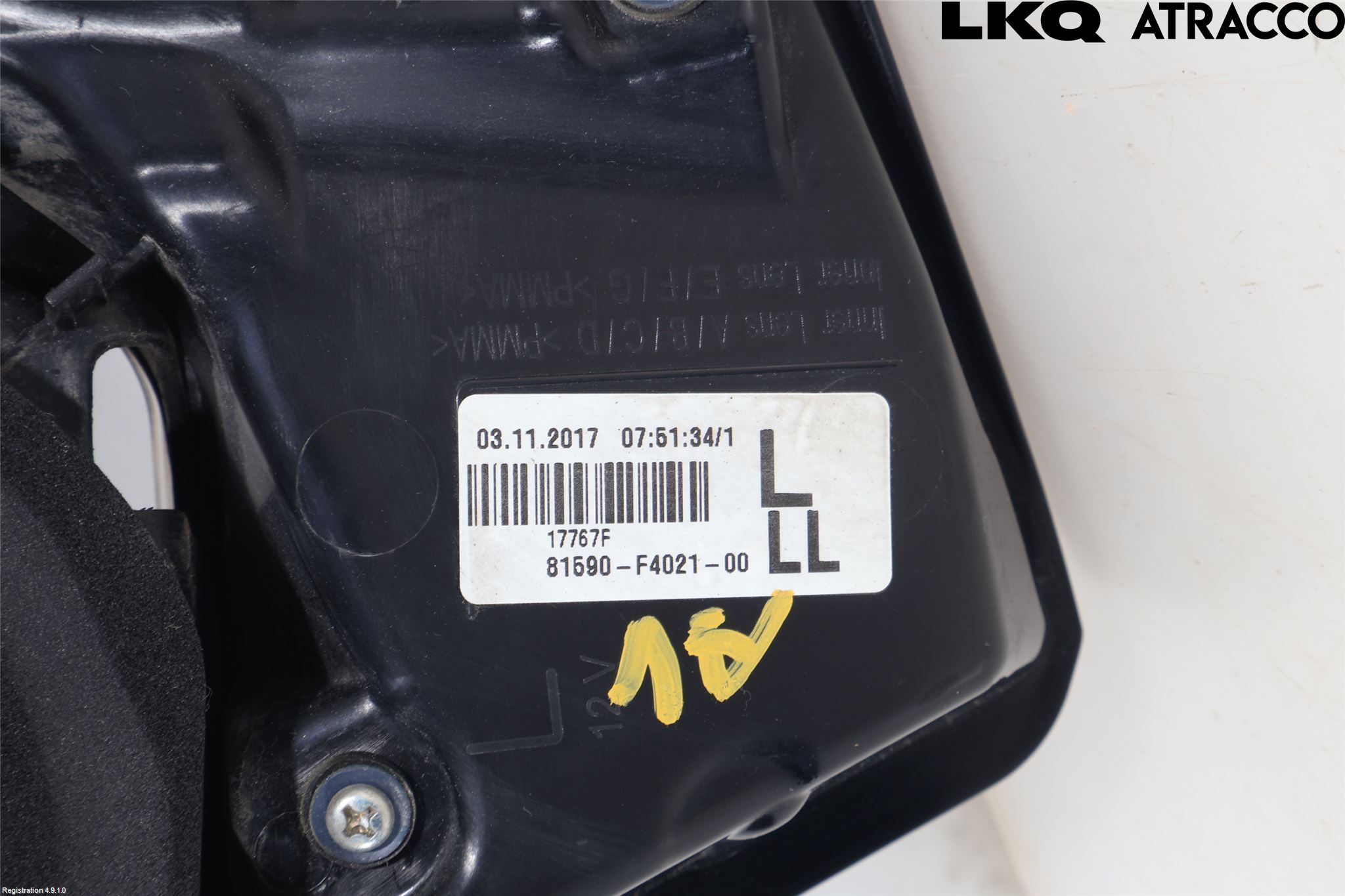Toyota C-HR 16-23 Bakljus Lucka Vä