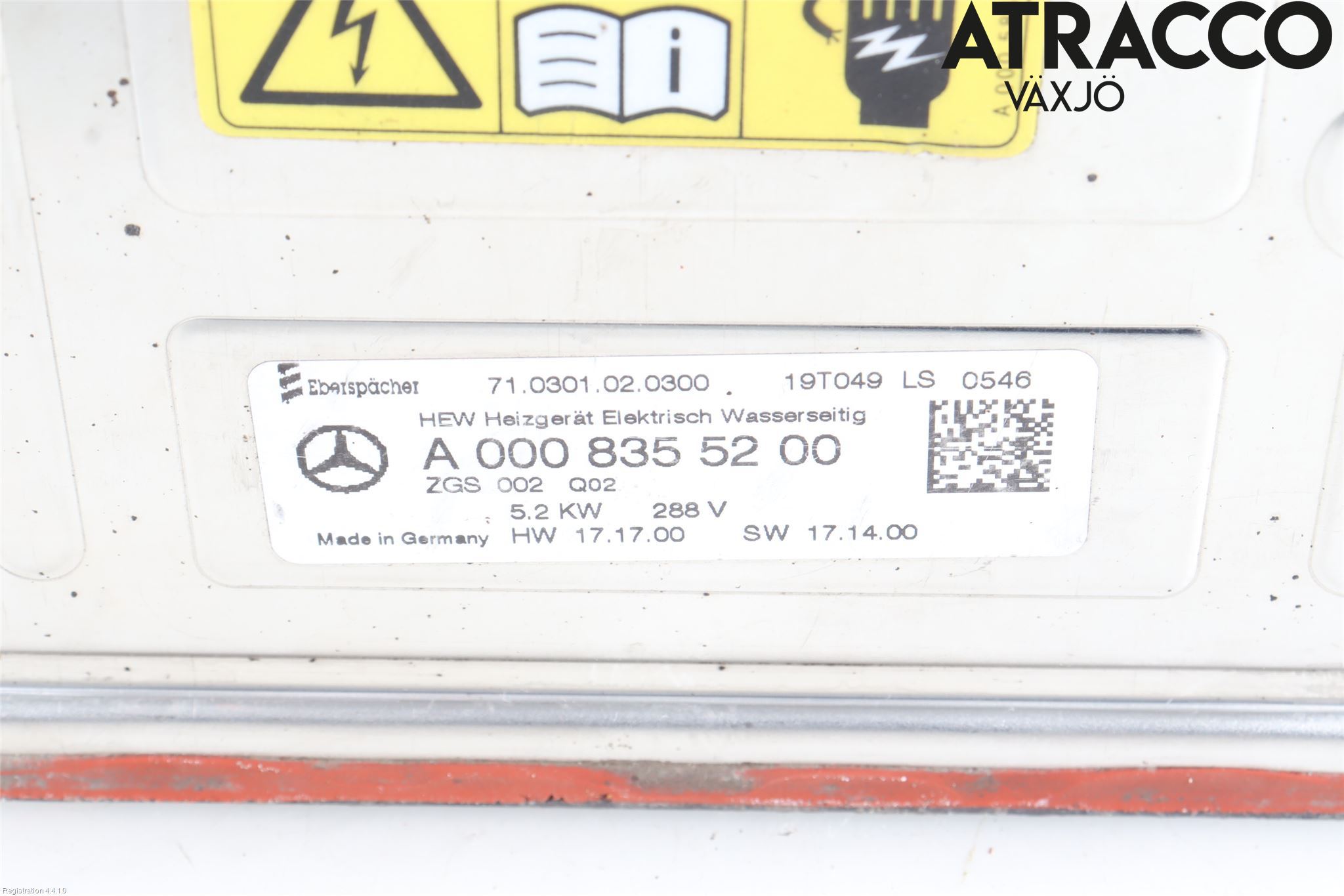 Mercedes-Benz MB E-KLASS (W213) 16-23 Motorvärmare Värmekropp