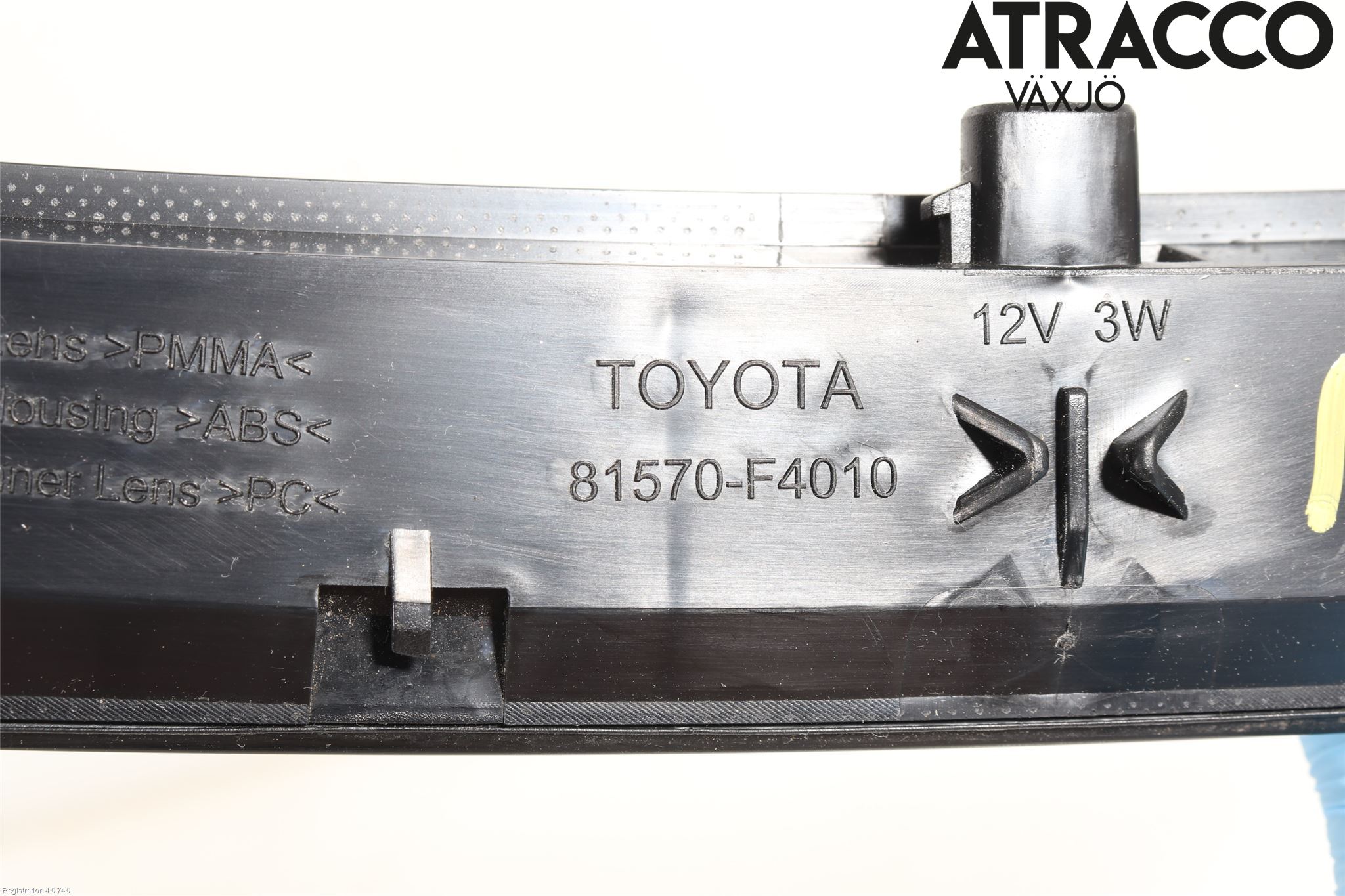 Toyota C-HR 16-23 Bromsljus Bakruta