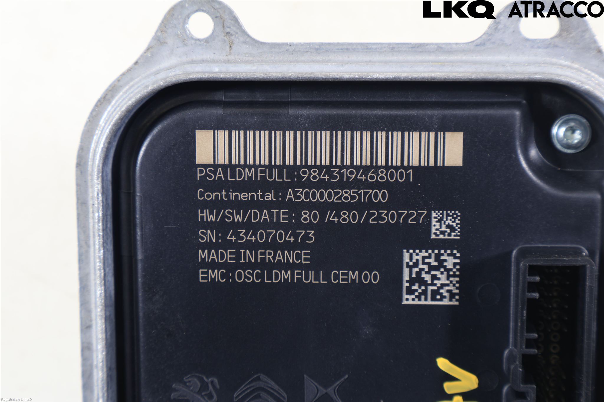 Peugeot 408 22- Styrenhet Strålkastare