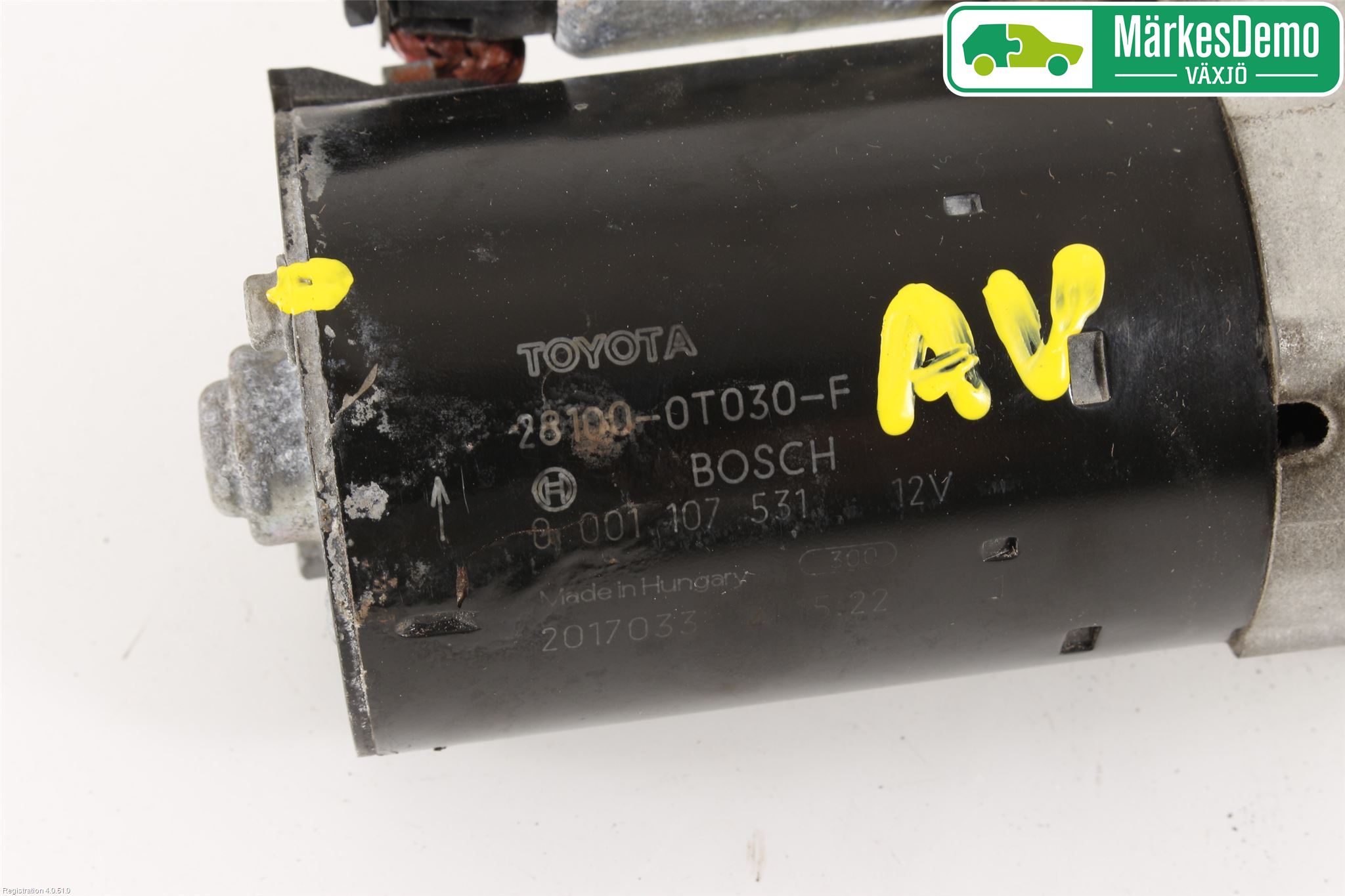 Toyota AVENSIS 16-18 Startmotor