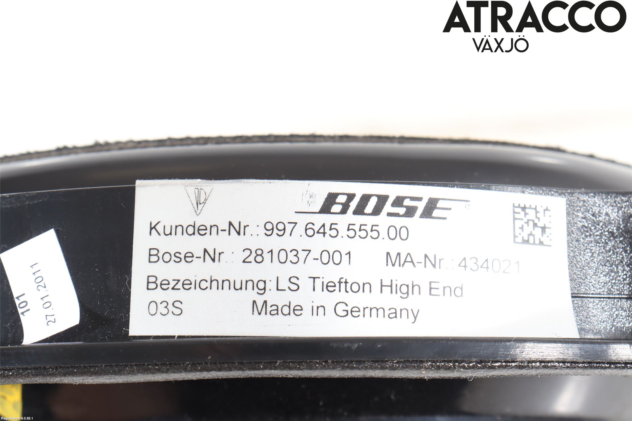 Porsche 911 (997) 05-12 Högtalare