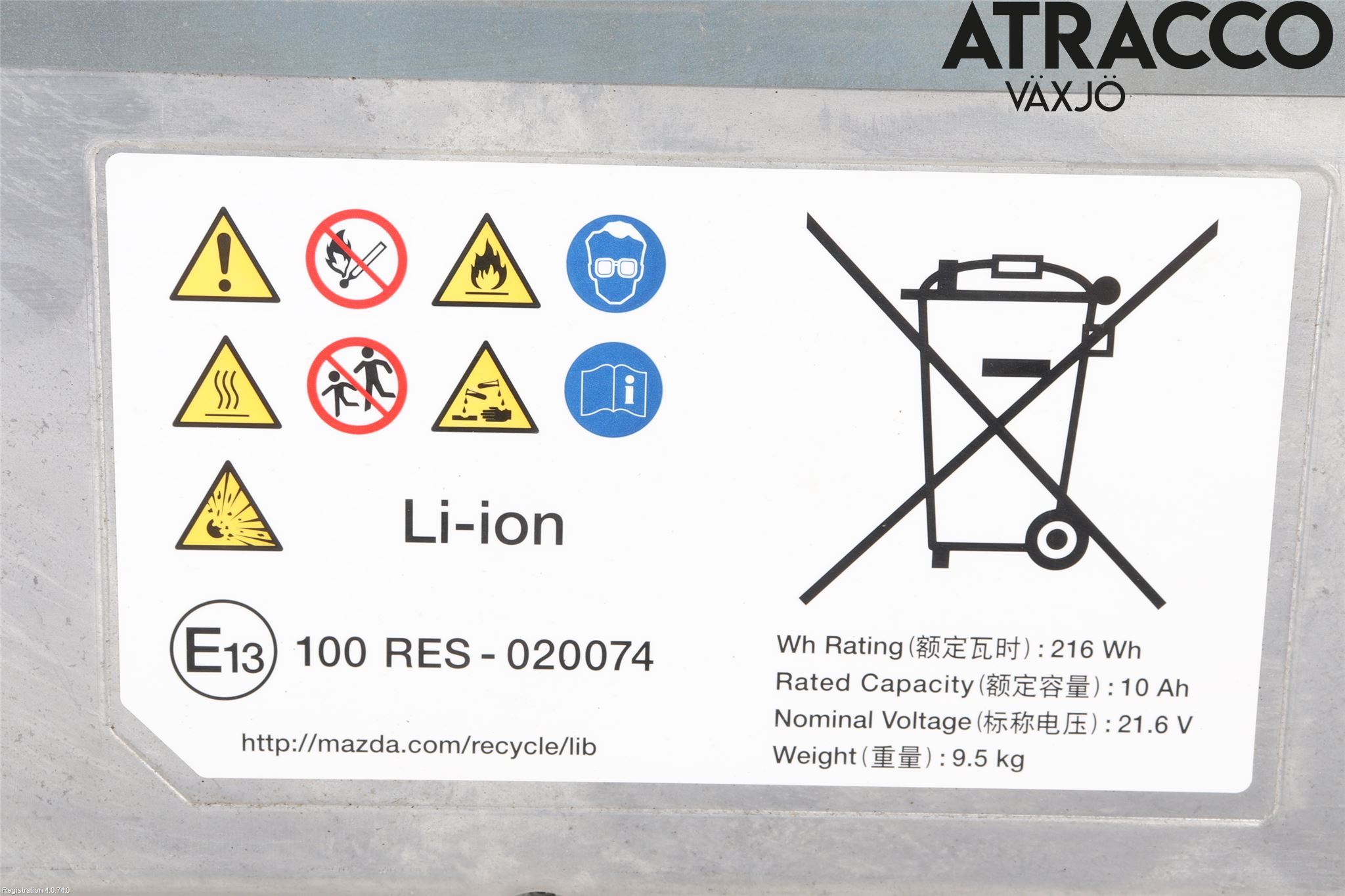 Mazda CX-30 20- Batteri Högspänning