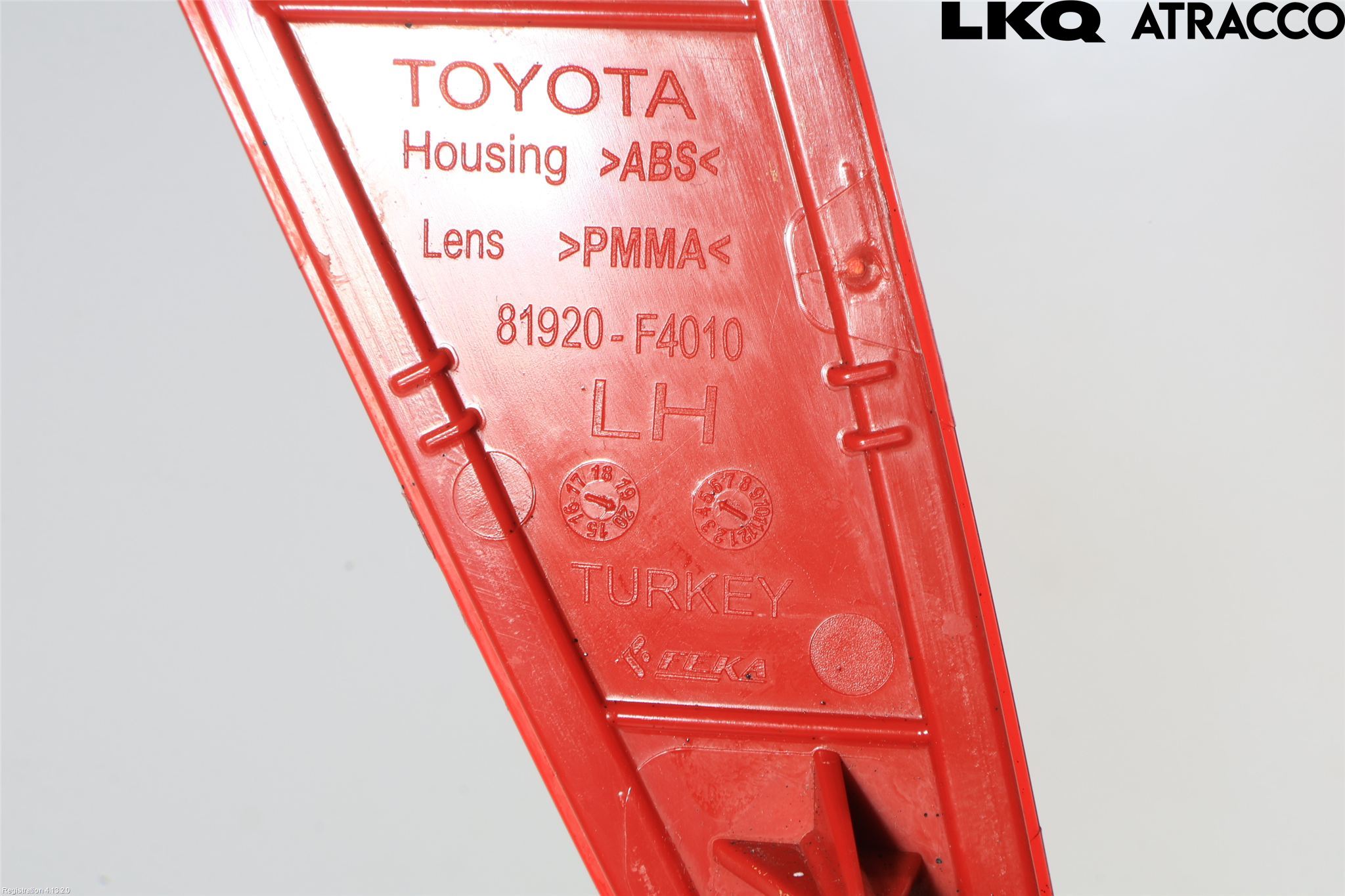 Toyota C-HR 16-23 Dimljus/Reflex Bak