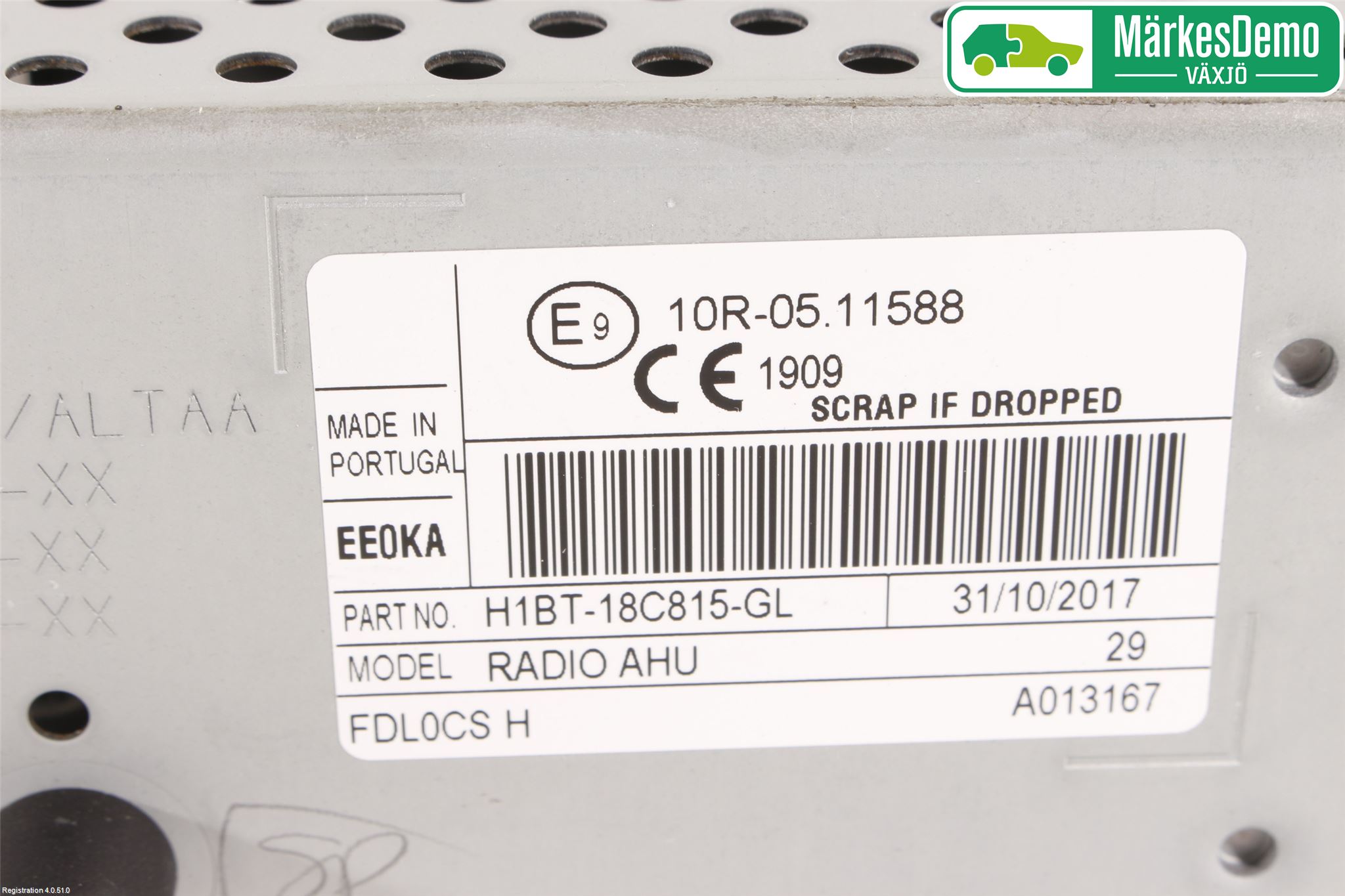 Ford FIESTA (VII) 18-23 Cd Radio - Multimediapanel