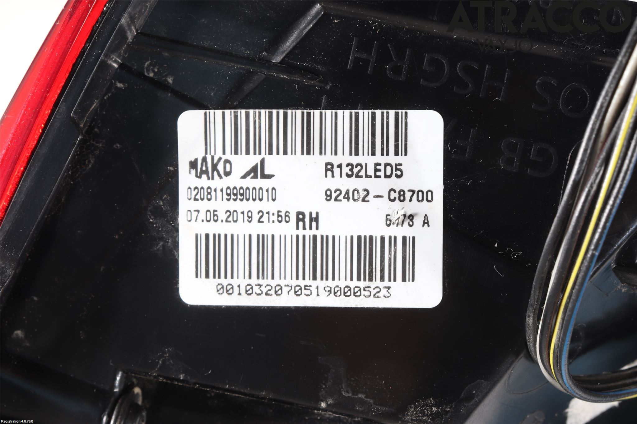 Hyundai i20 GB 15-20 Bakljus Höger