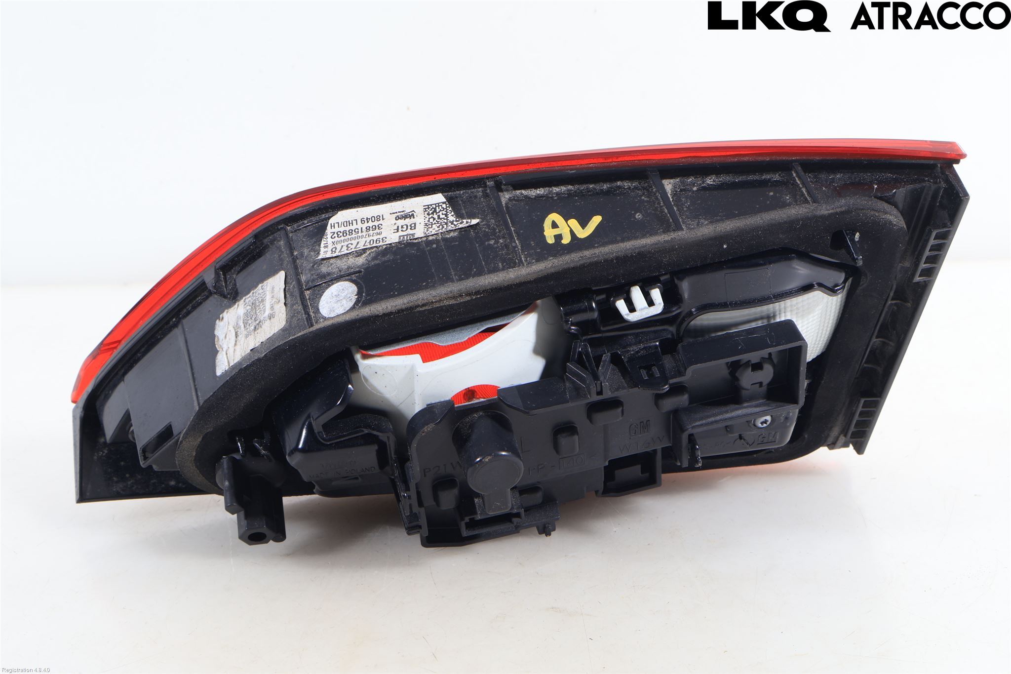 Opel ASTRA K 16-22 Bakljus Lucka Vä