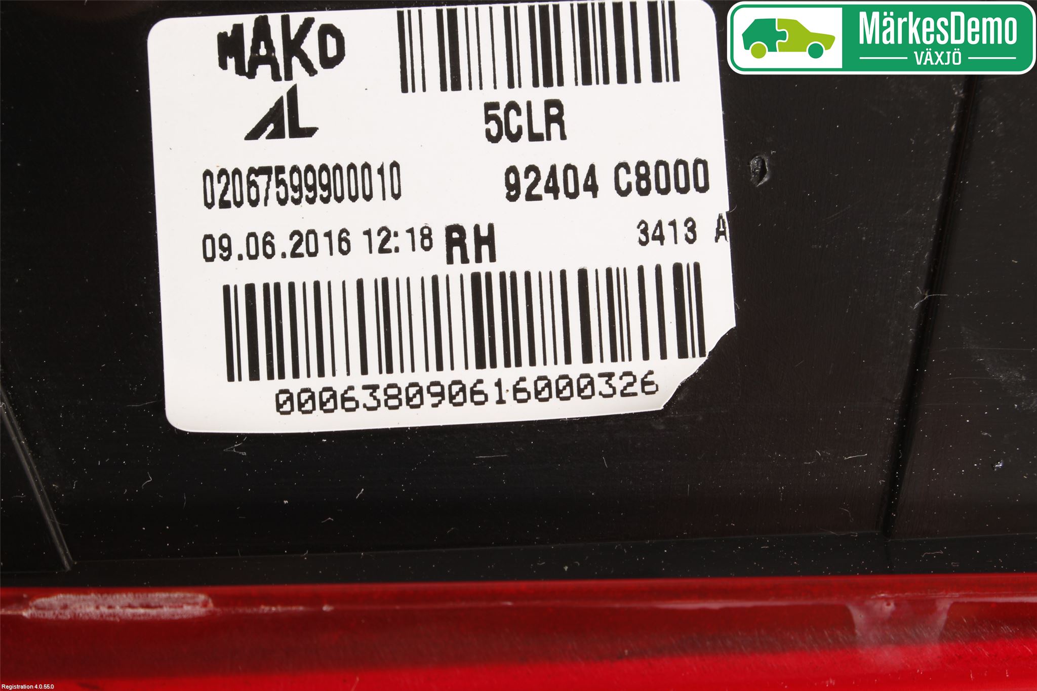 Hyundai i20 GB 15-20 Bakljus Lucka Hö