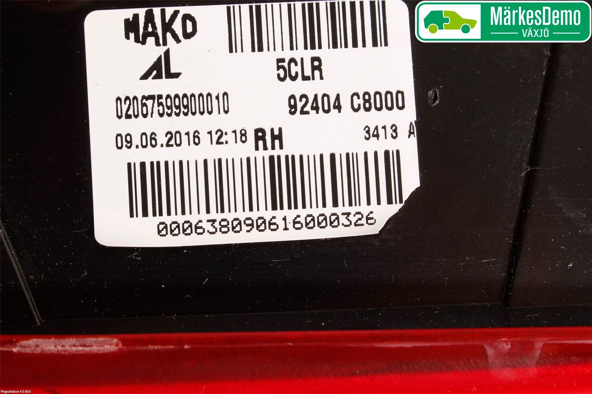 Hyundai i20 GB 15-20 Bakljus Lucka Hö