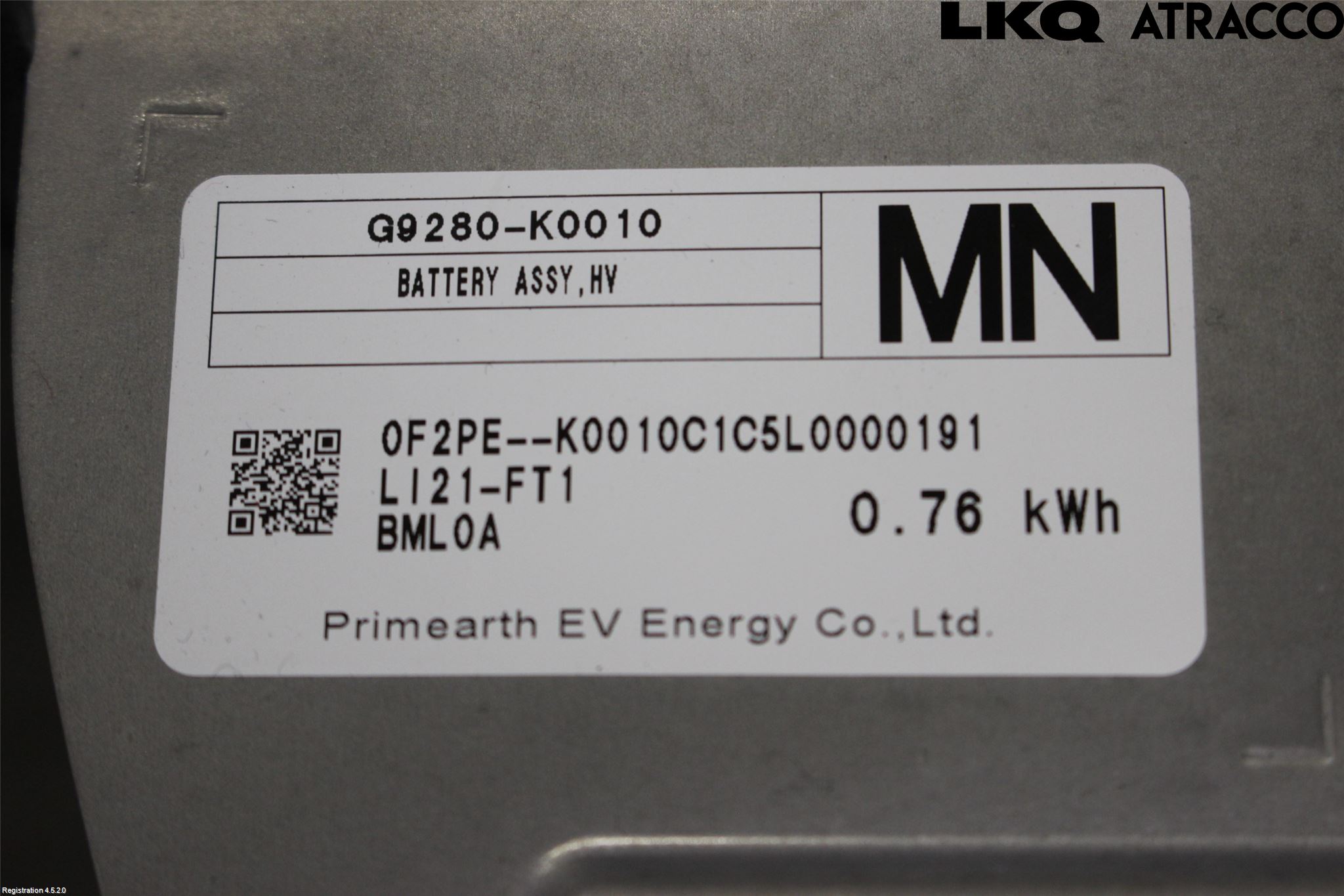 Toyota YARIS XP21 20- Batteri Högspänning