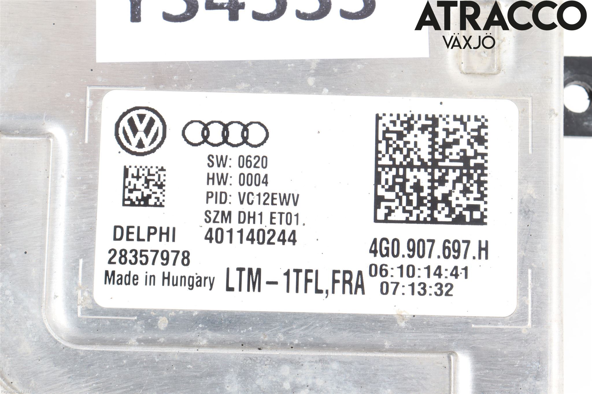 Volkswagen VW PASSAT 15-19 Styrenhet Strålkastare