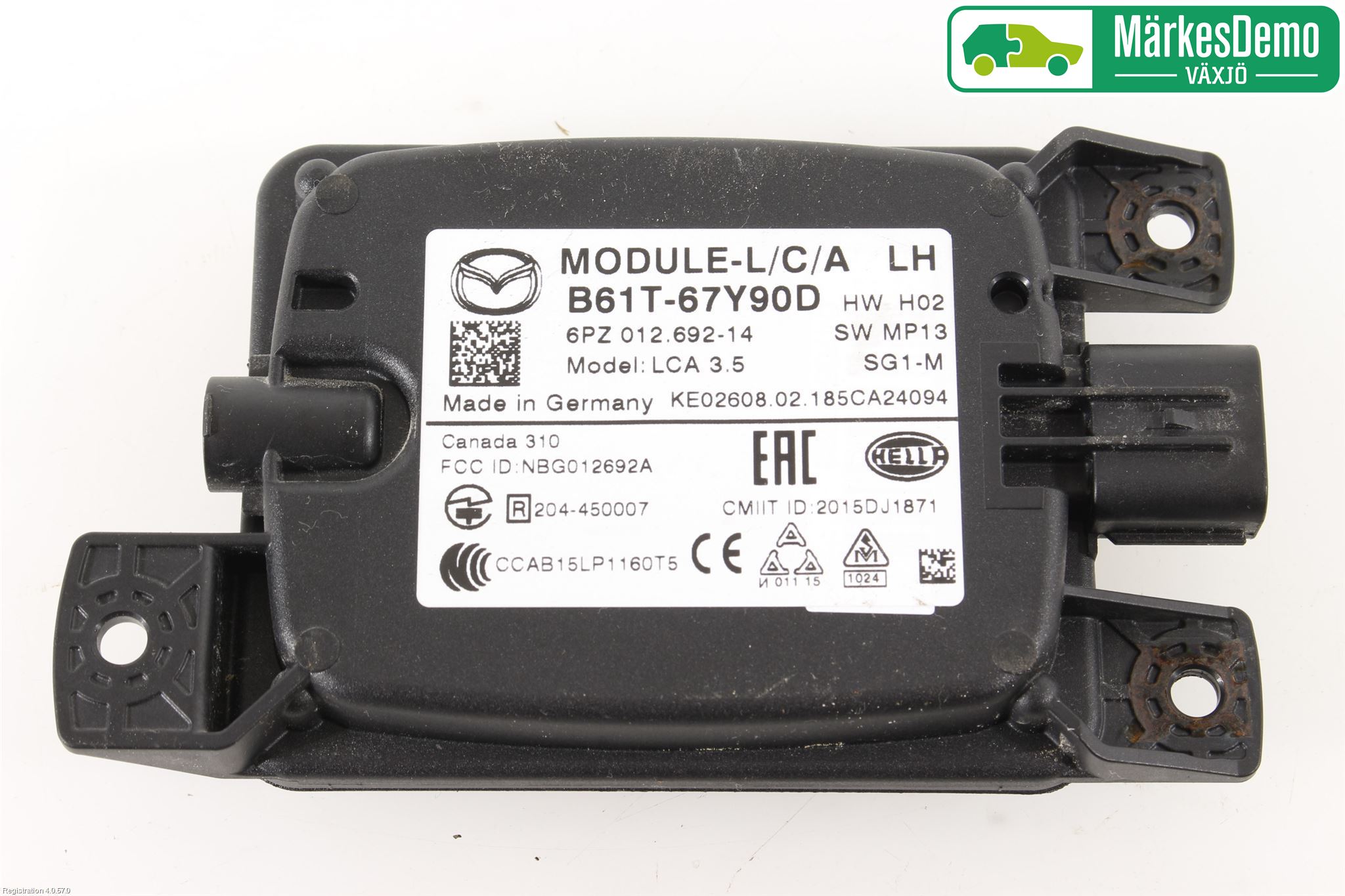 Mazda 3 III 14-19 Sensor Aktivt Kollisionsskydd