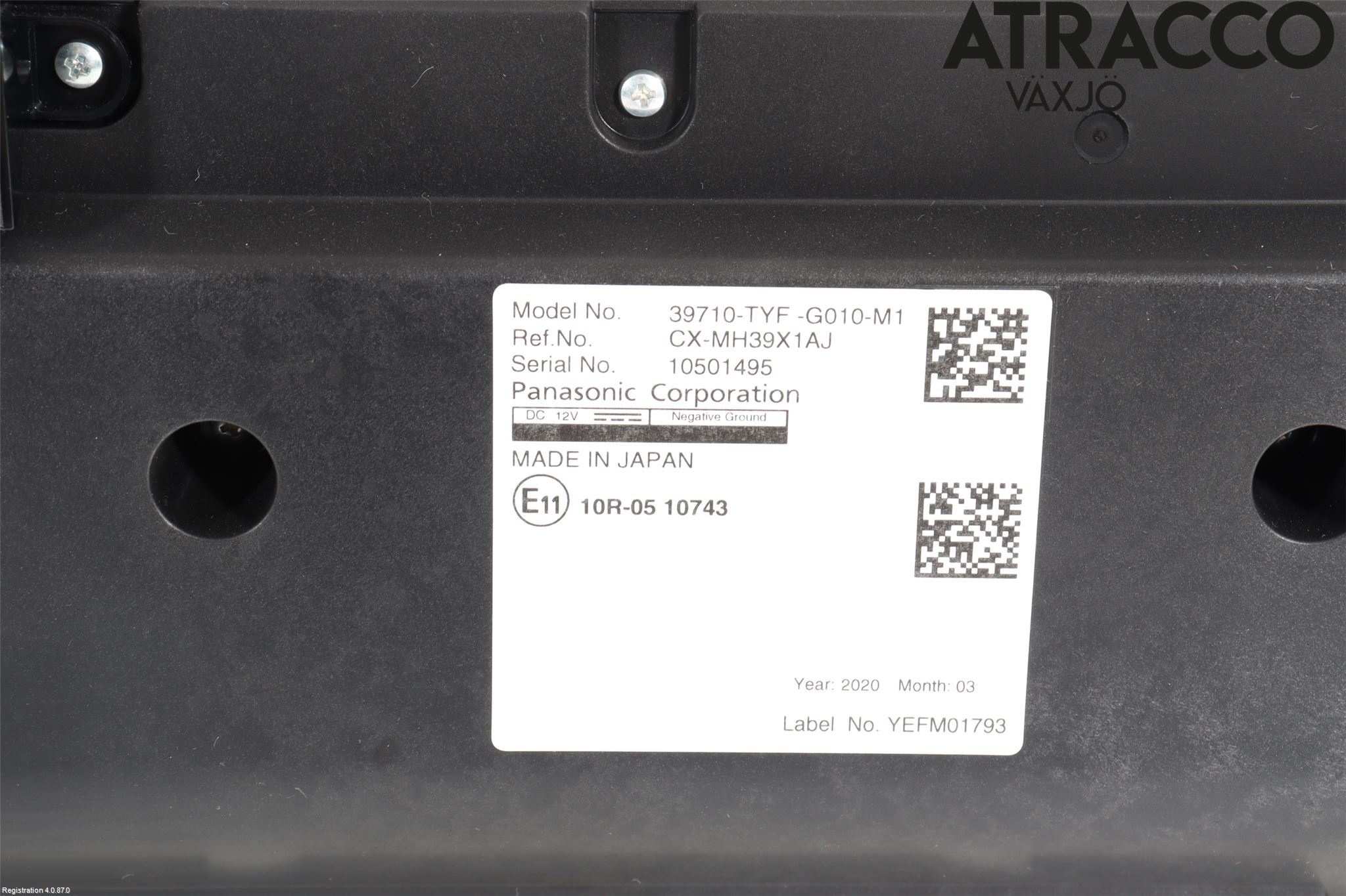 Honda E 20-23 Multifunktionsdisplay