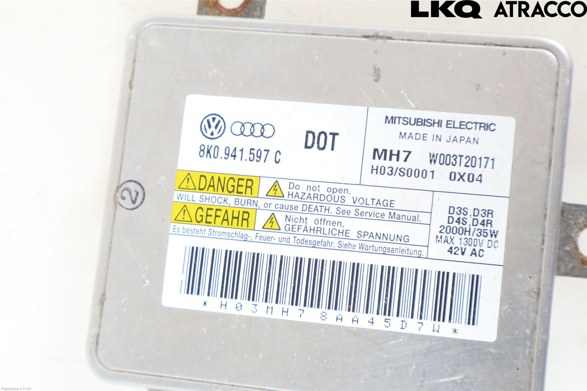 Audi A4/S4 08-11 Styrenhet Strålkastare