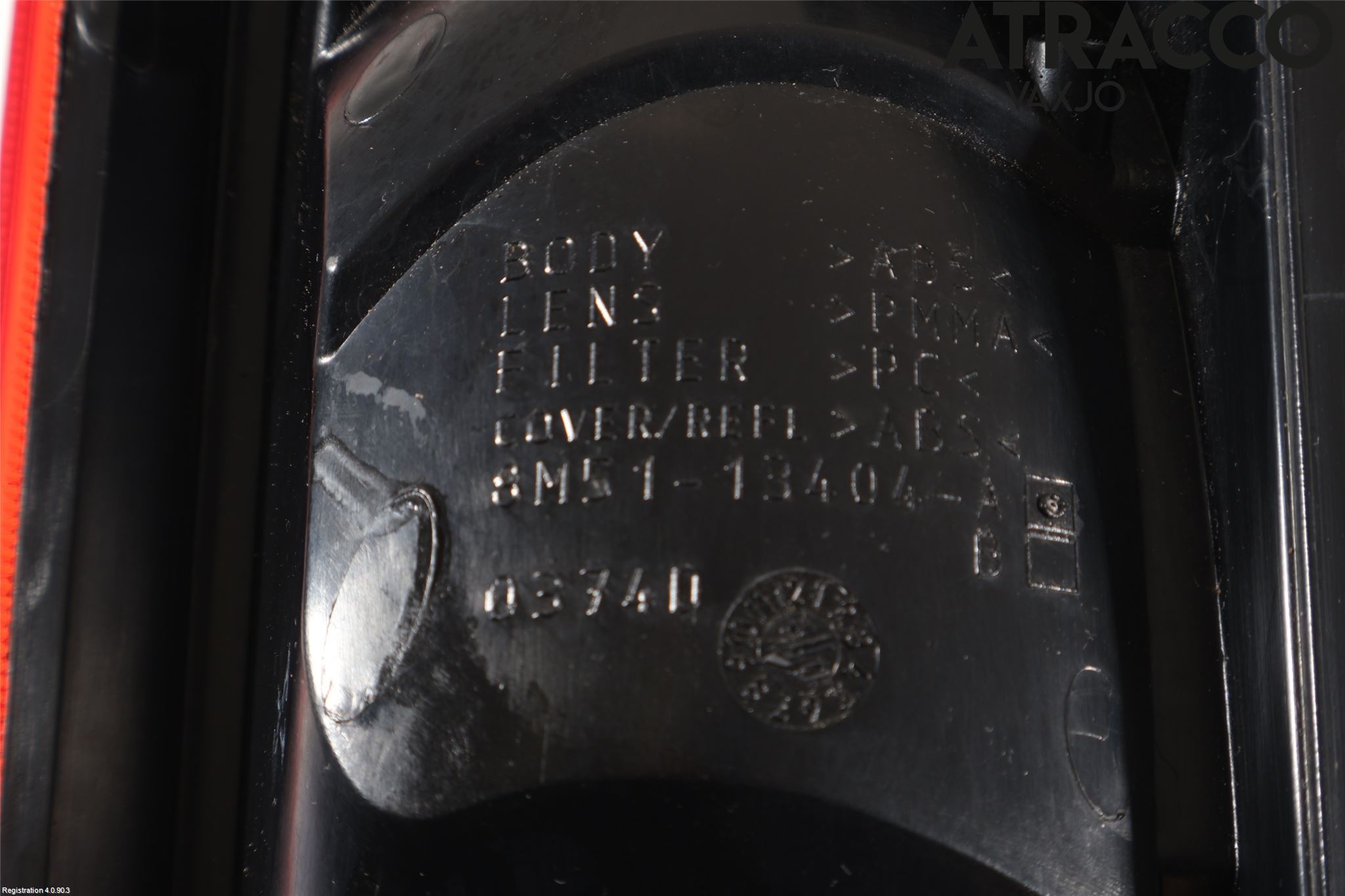 Ford FOCUS 08-11 Bakljus Höger