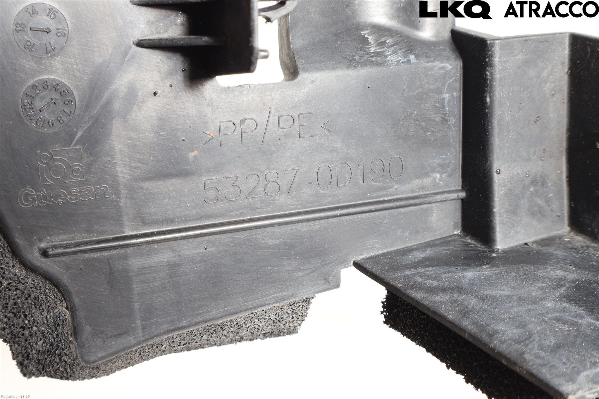 Toyota YARIS XP130 15-20 Deflektor Plåt-Plast Kylning