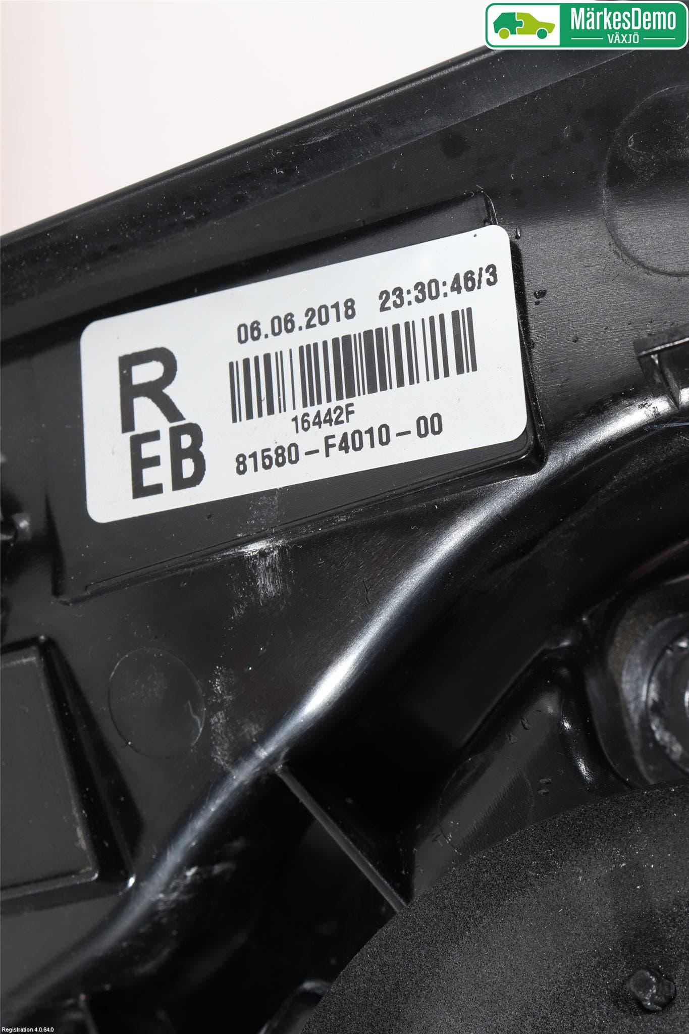 Toyota C-HR 16-23 Bakljus Lucka Hö