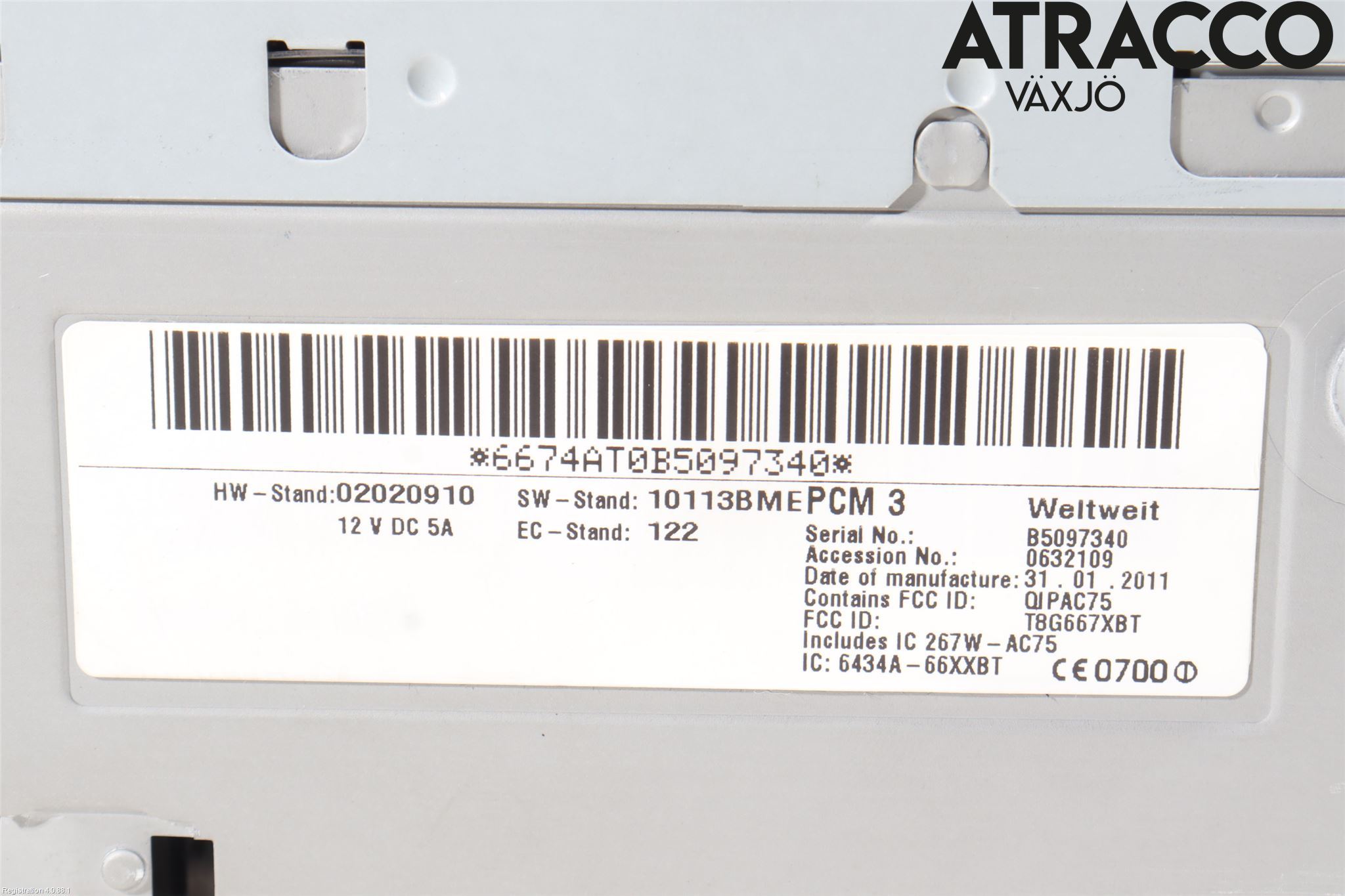 Porsche 911 (997) 05-12 Cd Radio - Multimediapanel