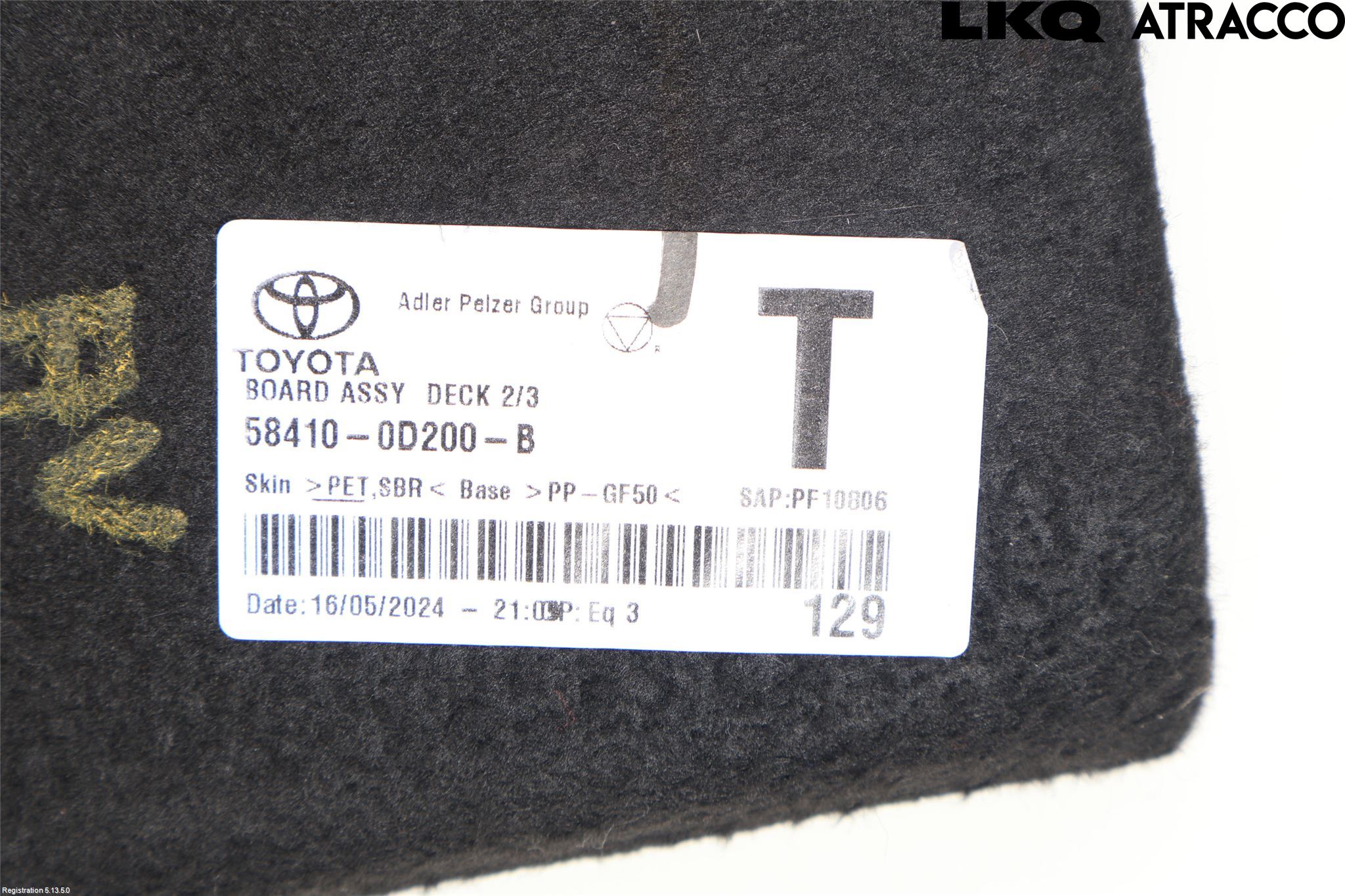 Toyota YARIS CROSS XP21 21- Bagage Golv