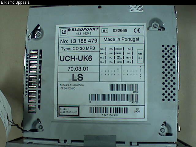 Opel MERIVA A   03-10 Cd Radio - Multimediapanel