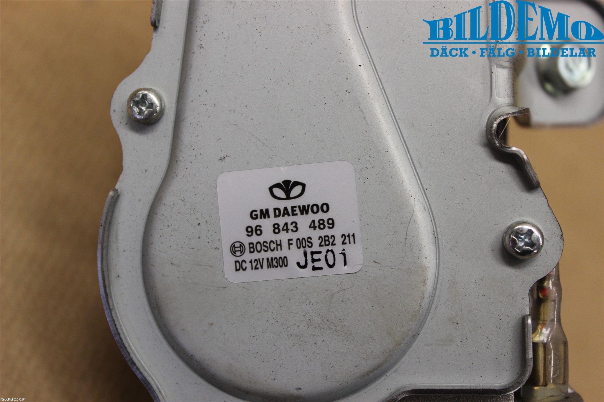 GM CHEVROLET SPARK Torkarmotor Baklucka