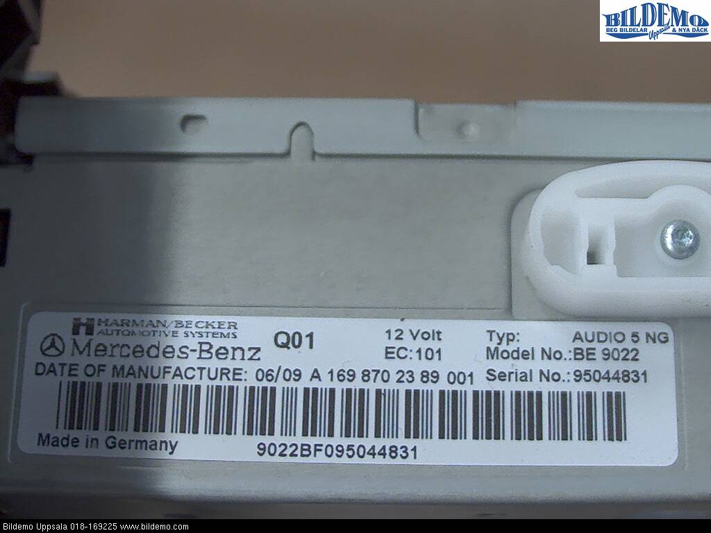 Mercedes-Benz MB B-KLASS (W245) 05-12 Cd Radio - Multimediapanel