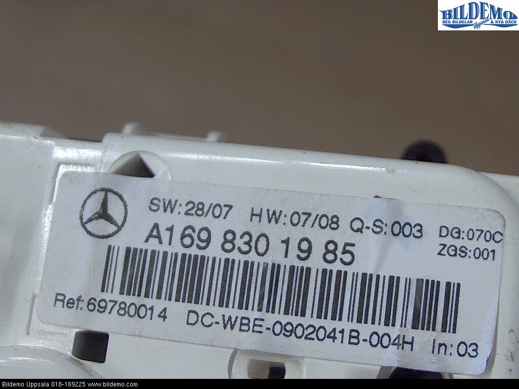 Mercedes-Benz MB B-KLASS (W245) 05-12 Ac Styrenhet Ac Manöveren