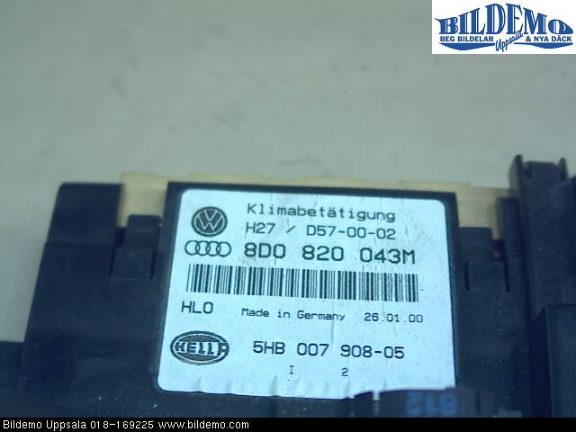 Audi A4/S4 99B-00 Ac Styrenhet Ac Manöveren