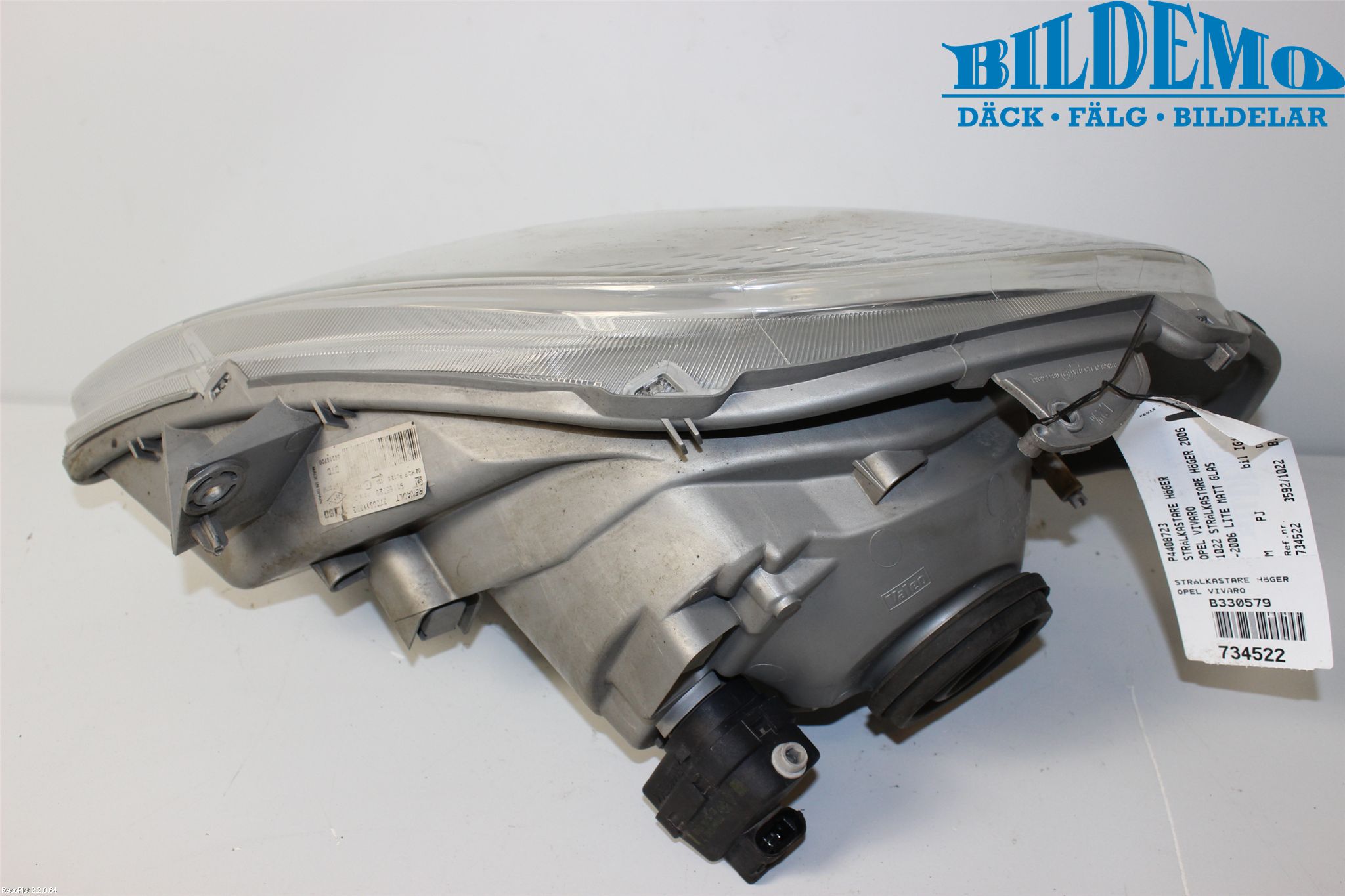 Opel VIVARO 01-14 Strålkastare Höger