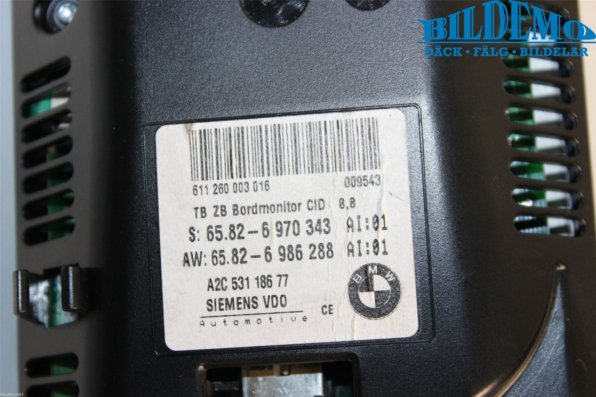 BMW 5 E60/61 Sed/Tou 02-10 Bildskärm