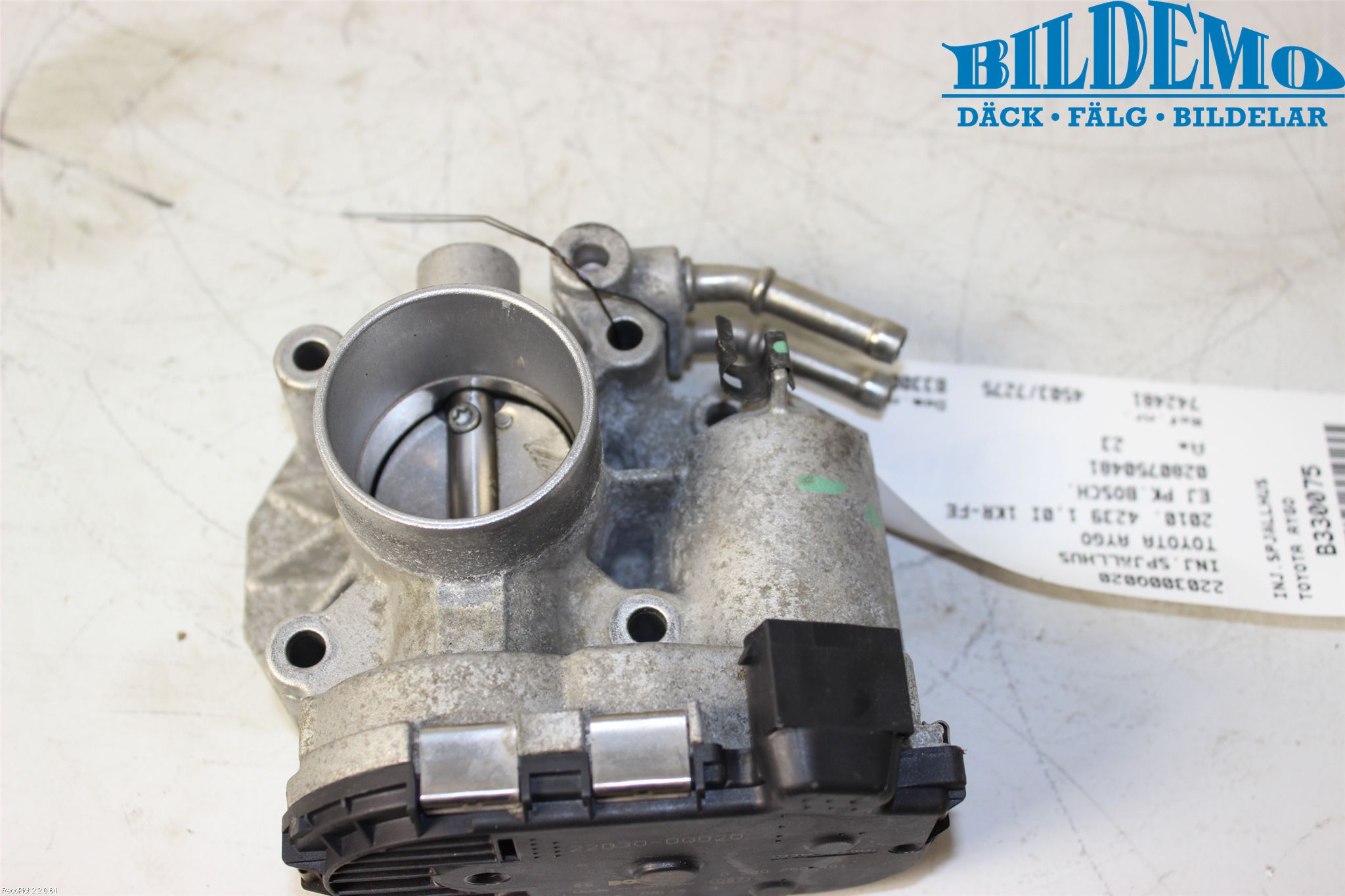 Toyota AYGO 06-14 Injspjällhus