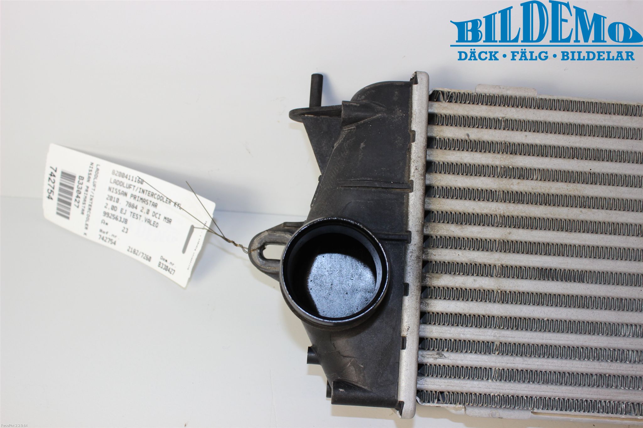 Nissan PRIMASTAR Laddluft-Intercooler Kyl