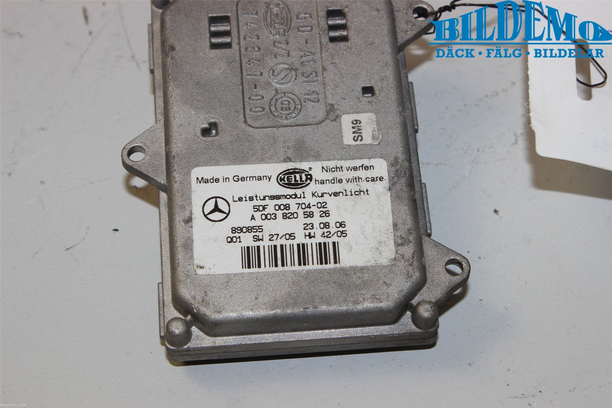 Mercedes-Benz MB CLS (C219) 03-11 Styrenhet Strålkastare