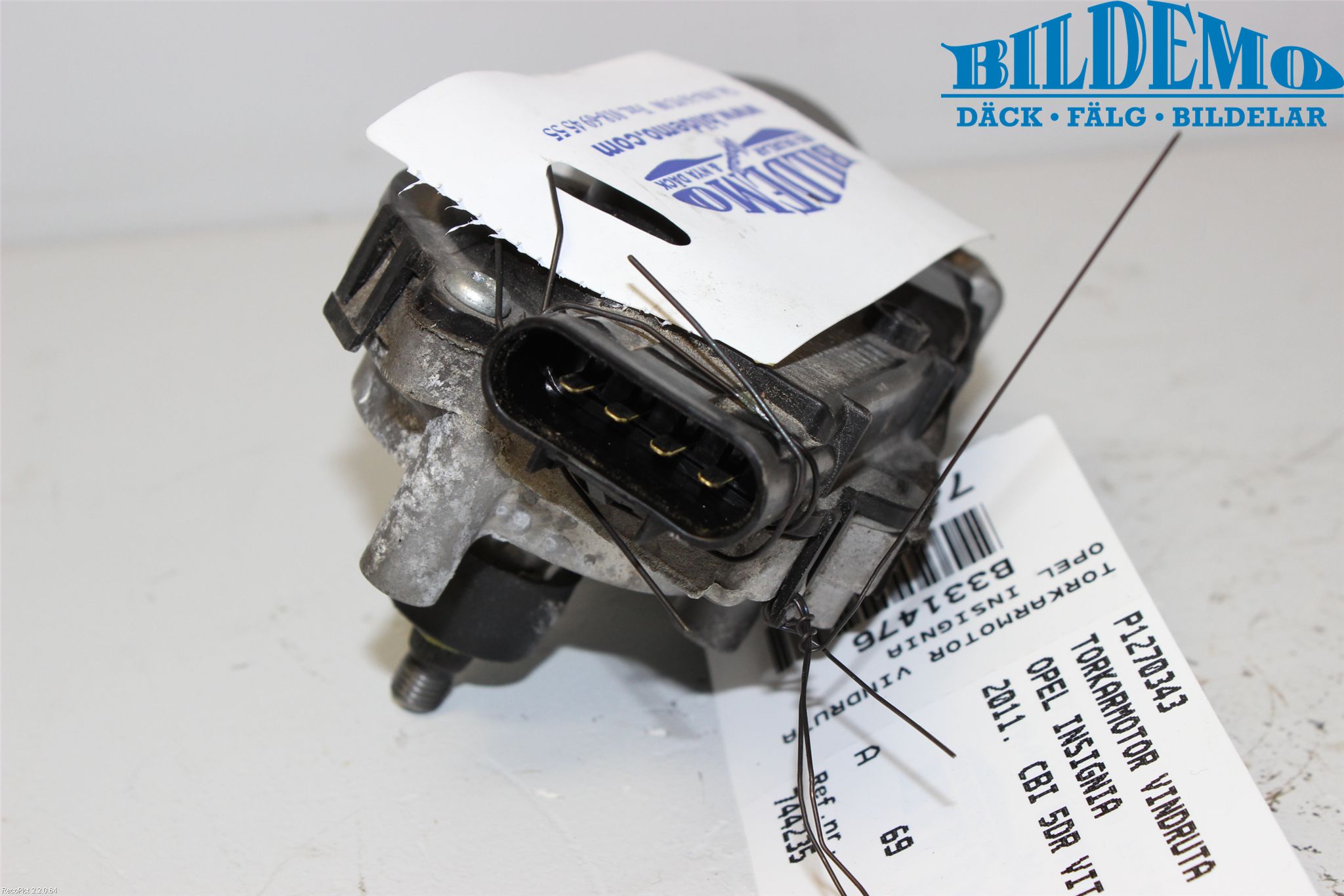 Opel INSIGNIA 09-16 Torkarmotor Vindruta