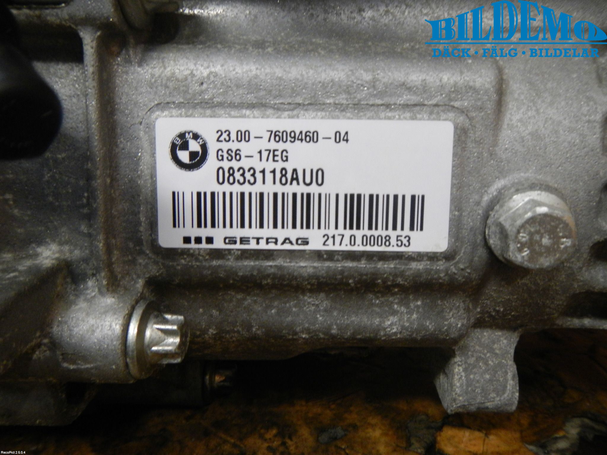 BMW Z4 E89 09-16 Växellåda Man 6 Vxl