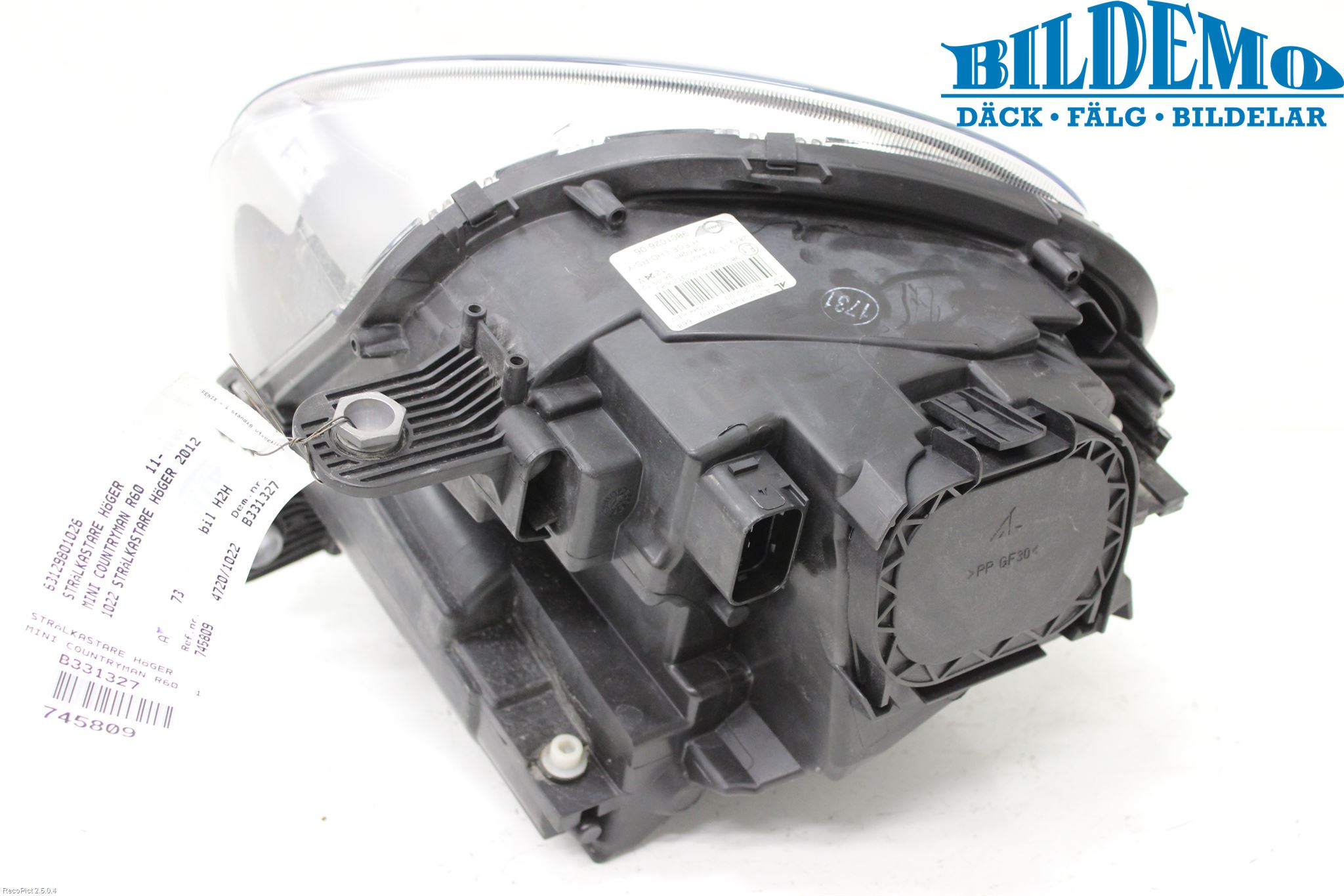 Mini COUNTRYMAN R60 11-16 Strålkastare Höger