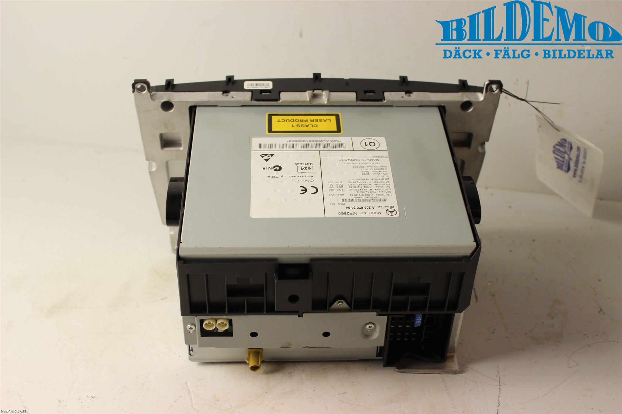 Mercedes-Benz MB C-KLASS (W204) 07-15 Cd Radio - Multimediapanel