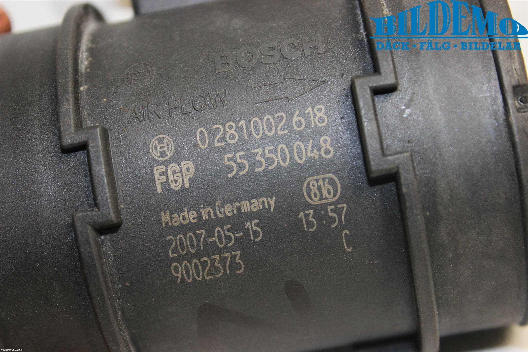 Opel ASTRA H 04-12 Injluftmassamätare