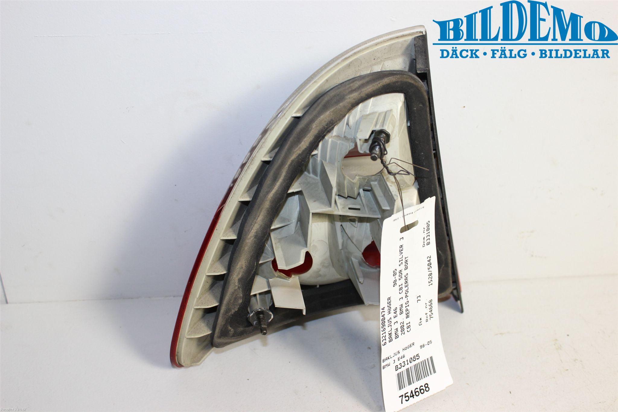 BMW 3 E46      98-05 Bakljus Höger