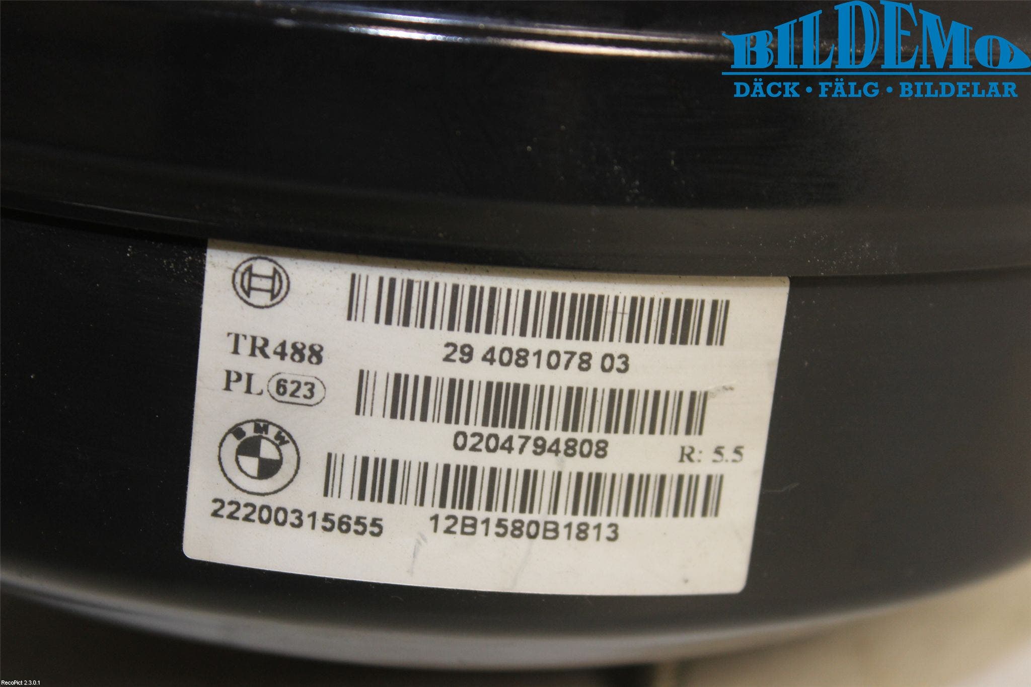 BMW 3 F30/F31/F80 12-19 Bromsservo