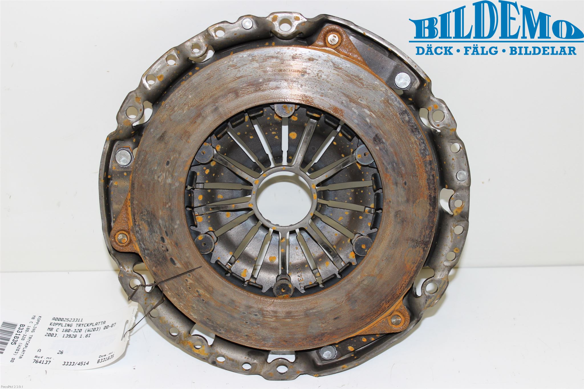 Mercedes-Benz MB C (203) 00-07 Koppling Tryckplatta