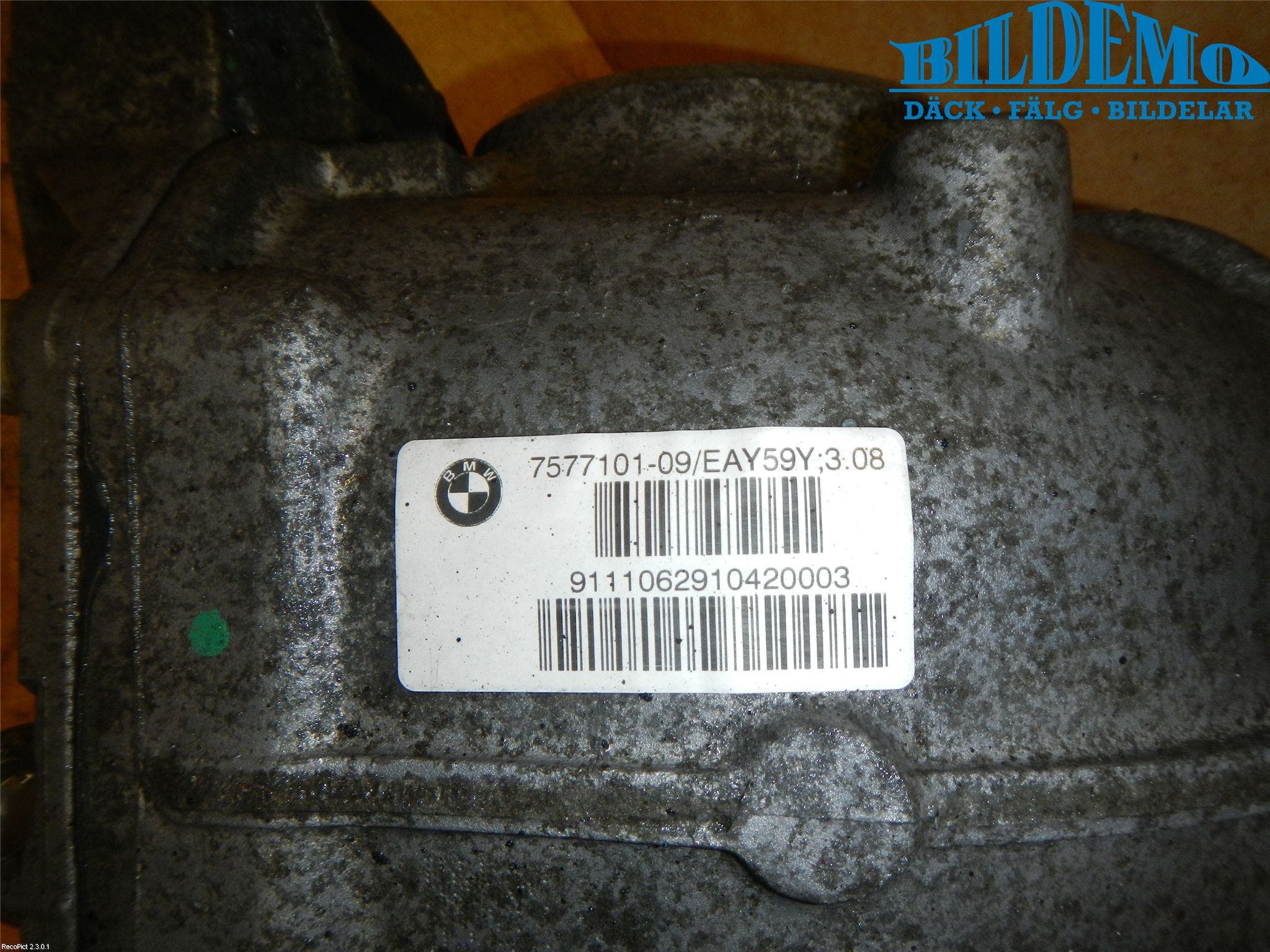 BMW 5 F10/F11/F18 09-17 Bakväxel-Diff