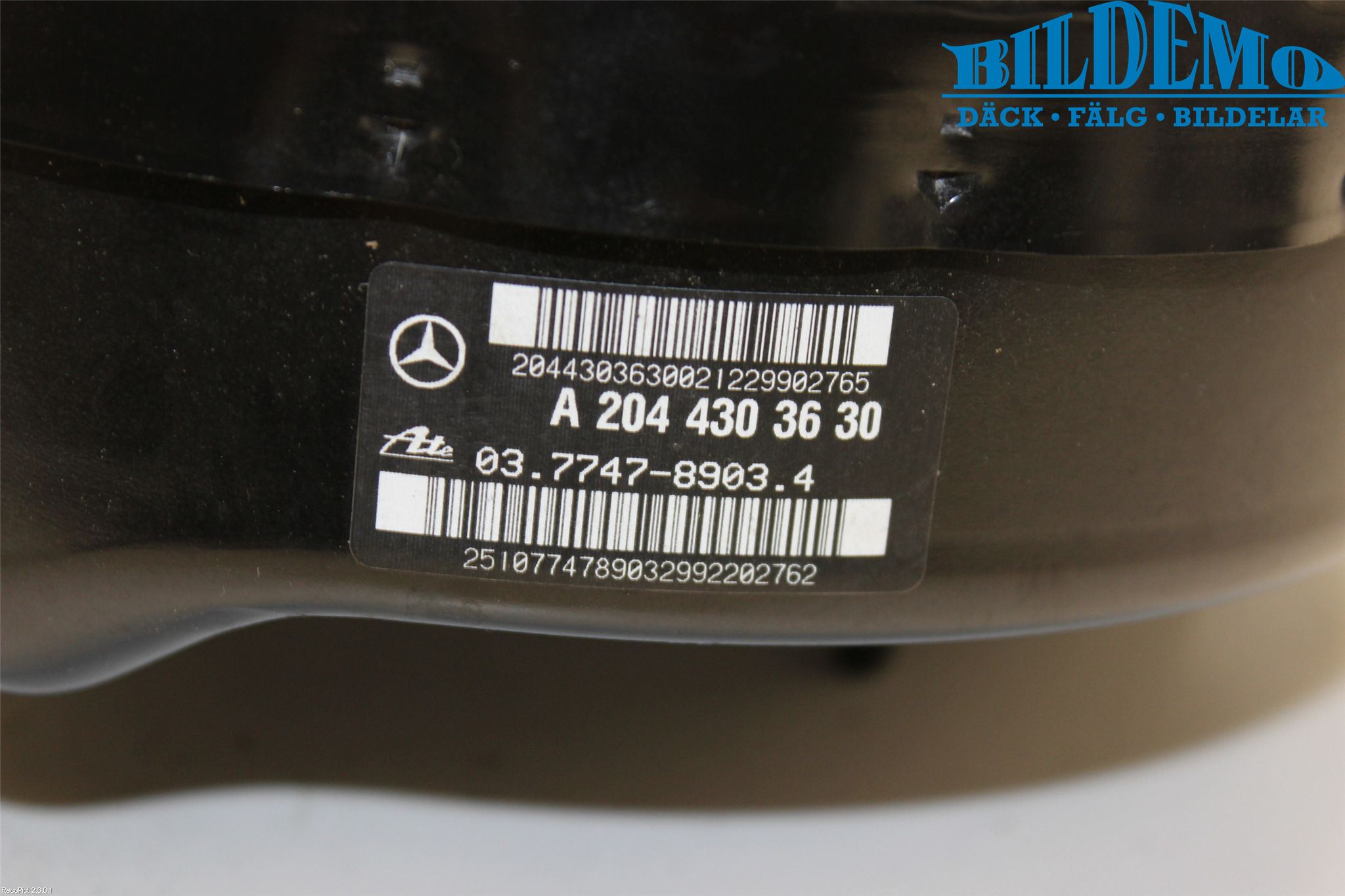 Mercedes-Benz MB C-KLASS (W204) 07-15 Bromsservo