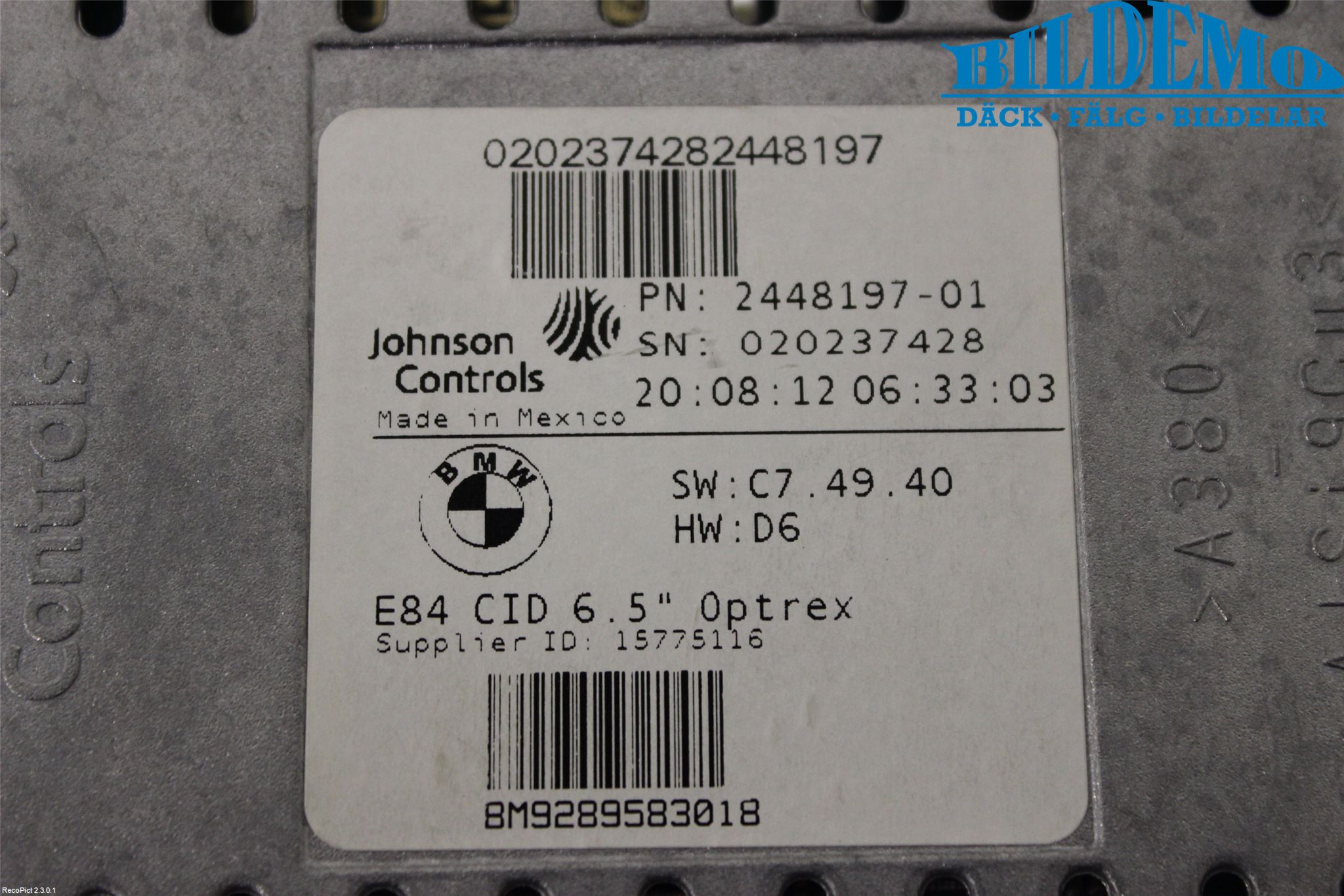 BMW X1 E84 10-15 Gps Navigator